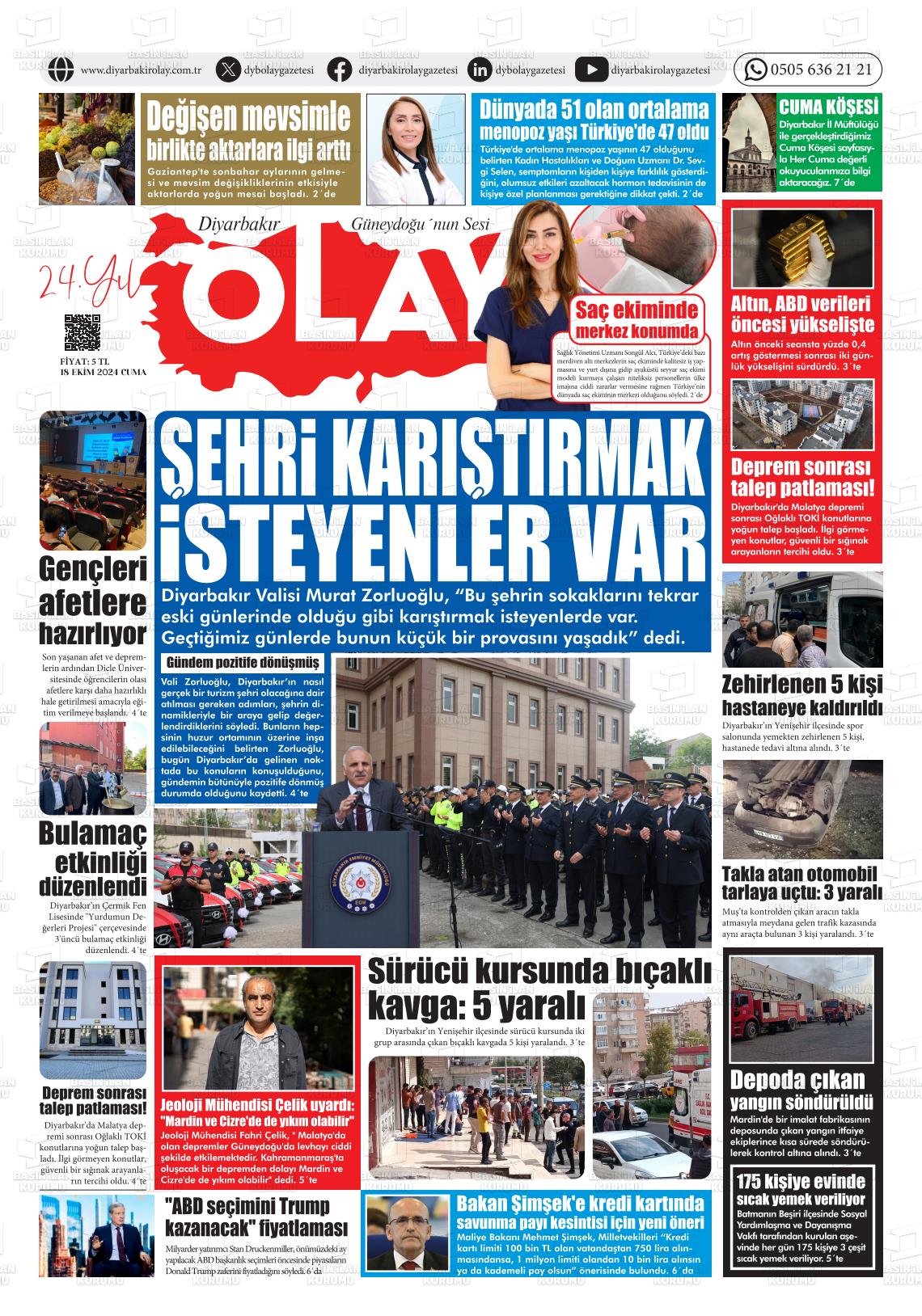 DİYARBAKIR OLAY Gazetesi