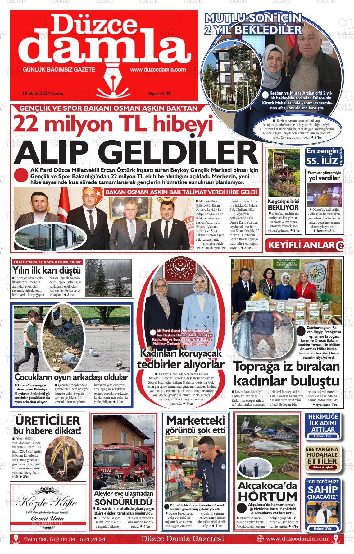 DÜZCE DAMLA Gazetesi