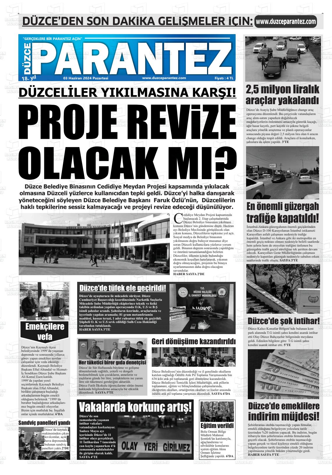 DÜZCE PARANTEZ Gazetesi
