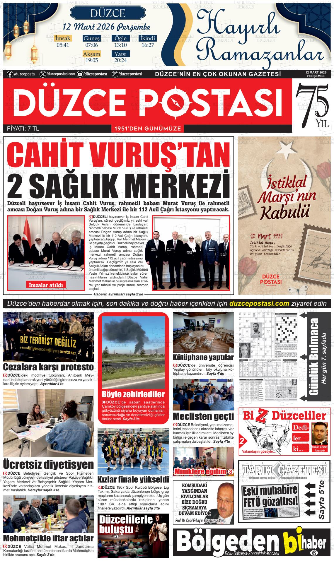 DÜZCE POSTASI Gazetesi