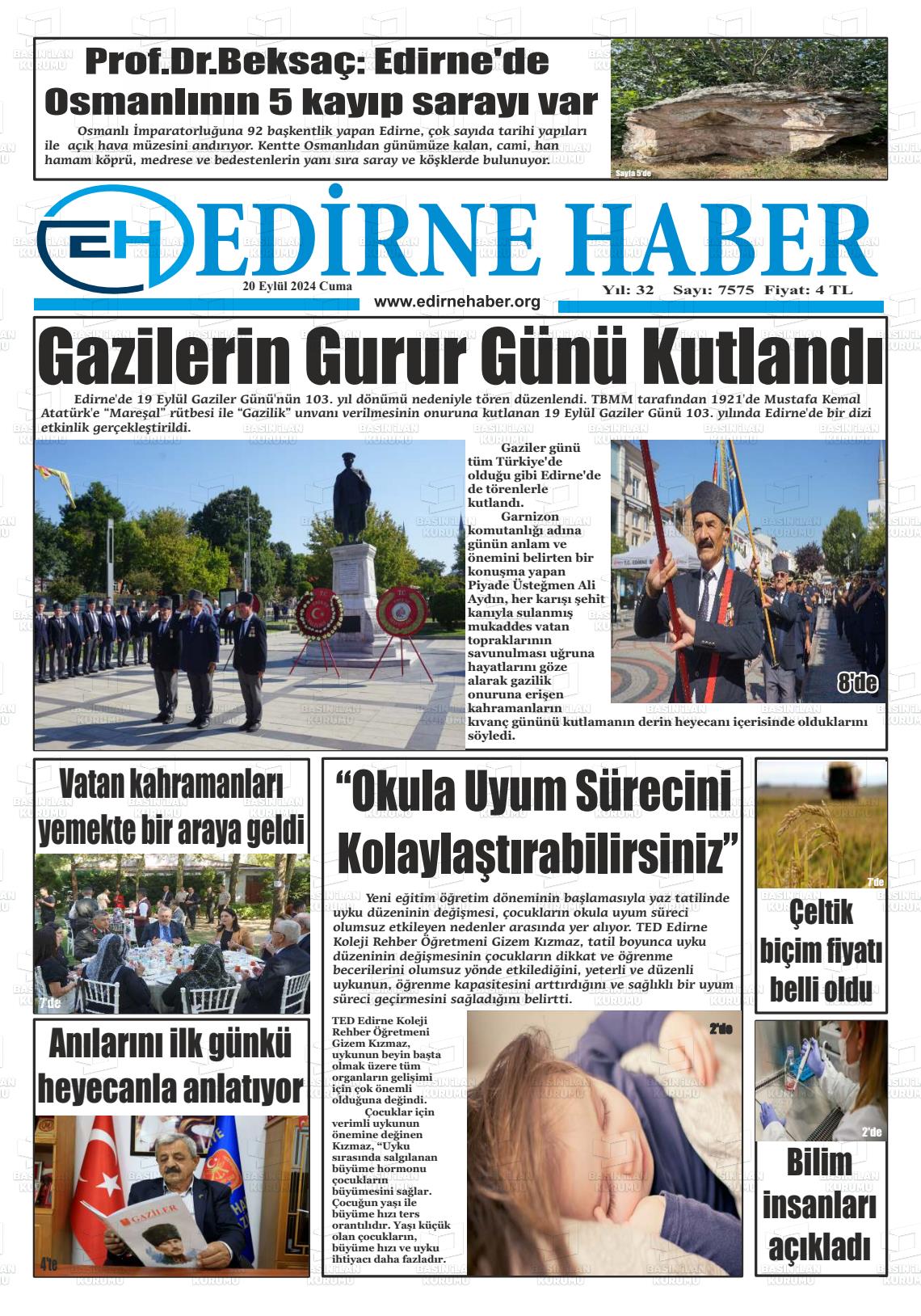 EDİRNE HABER Gazetesi