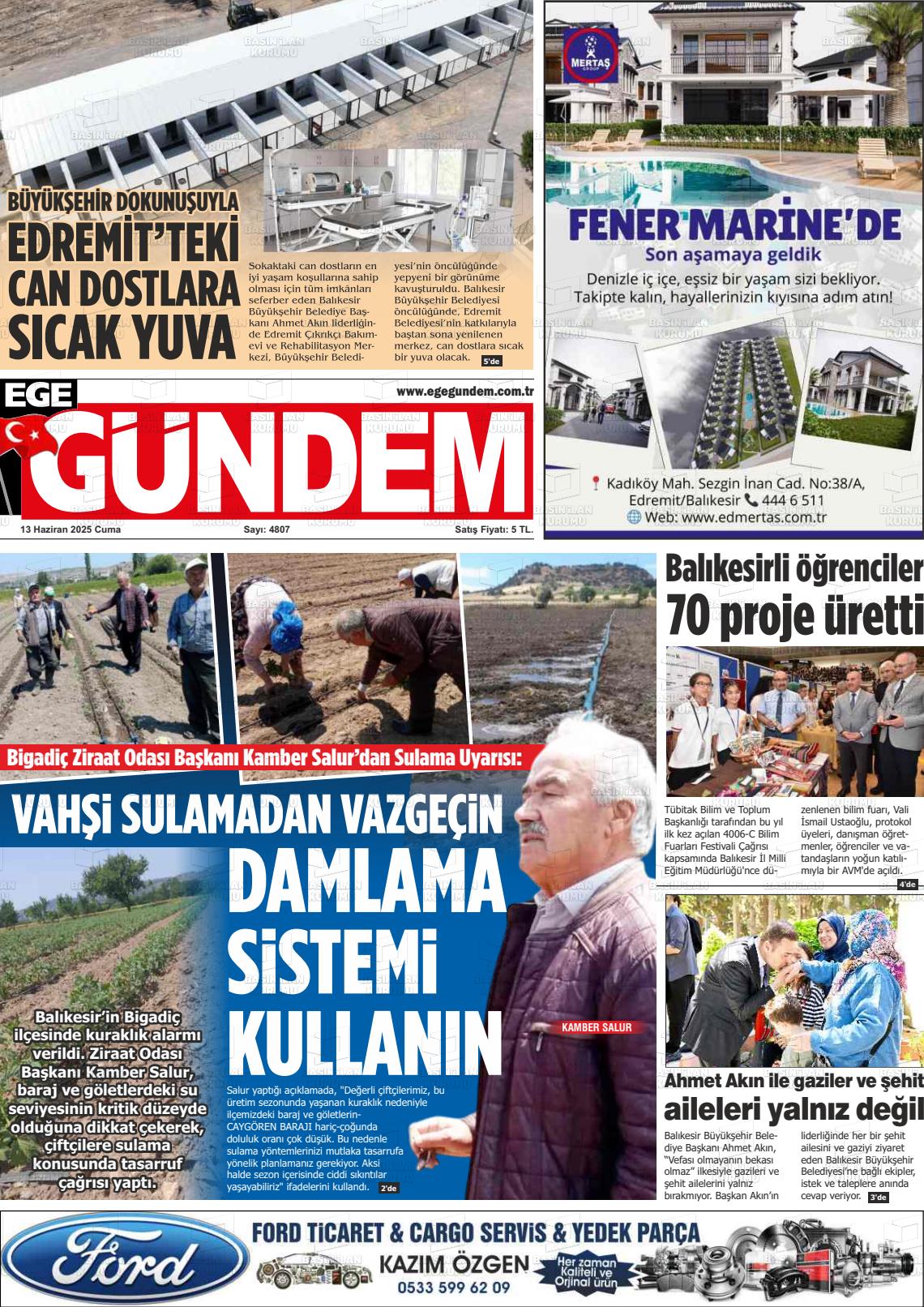 EGE GÜNDEM Gazetesi