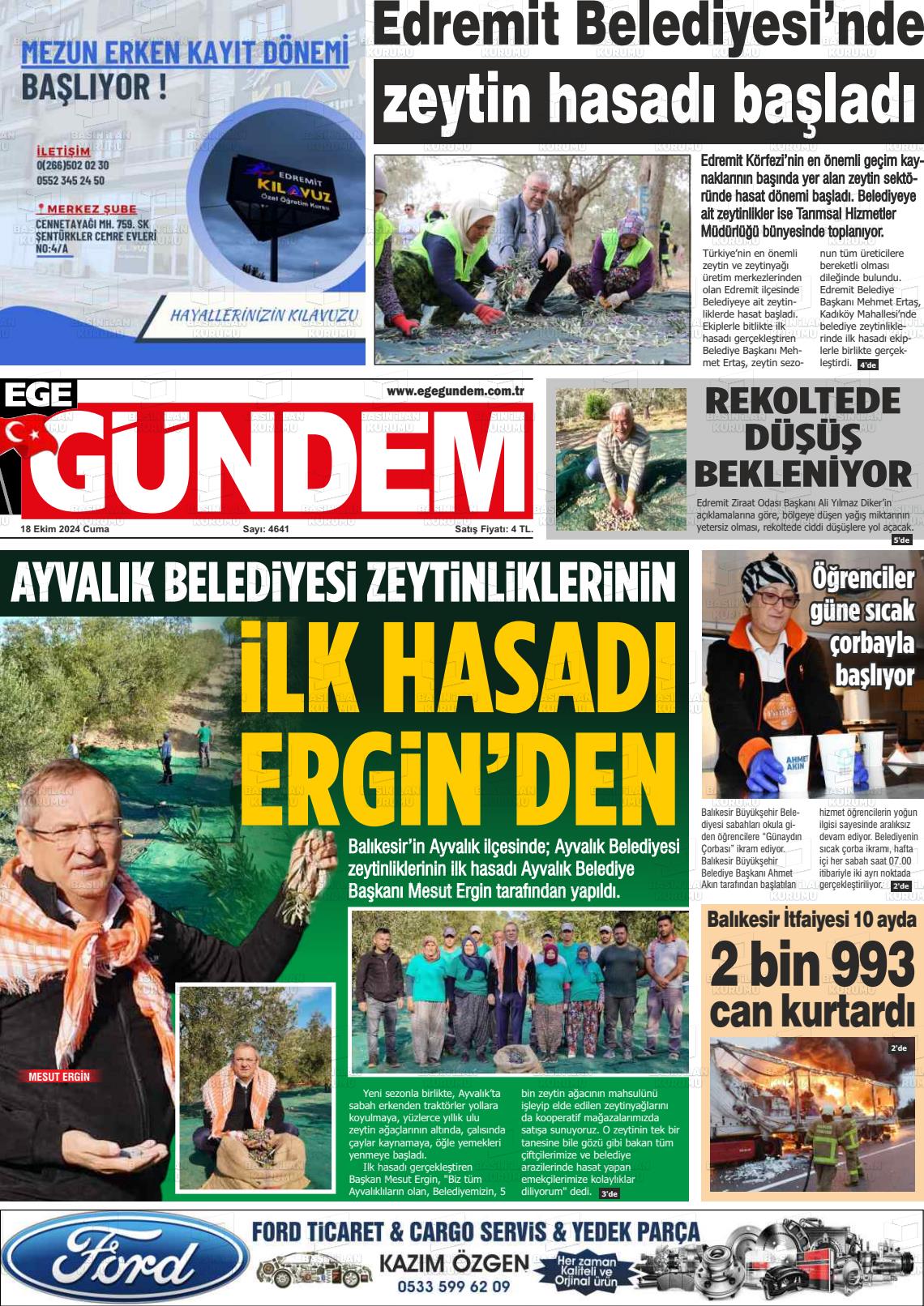 EGE GÜNDEM Gazetesi