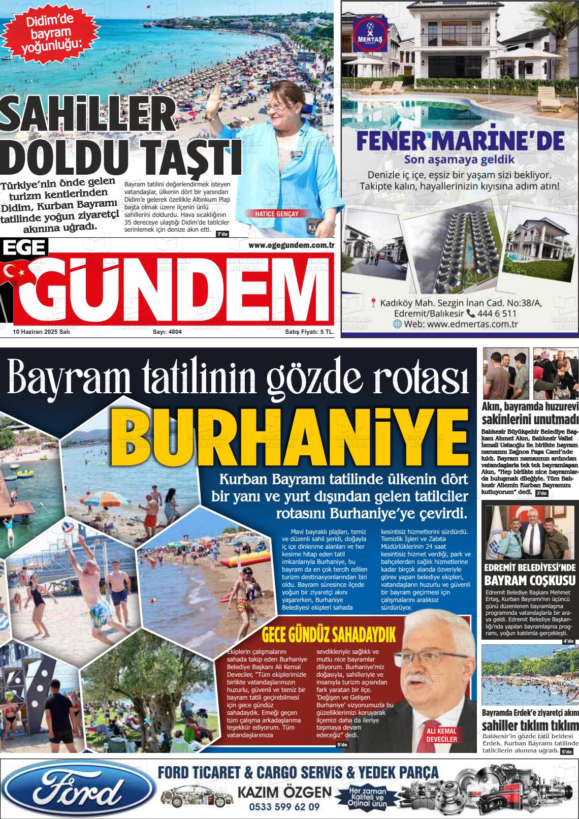 EGE GÜNDEM Gazetesi