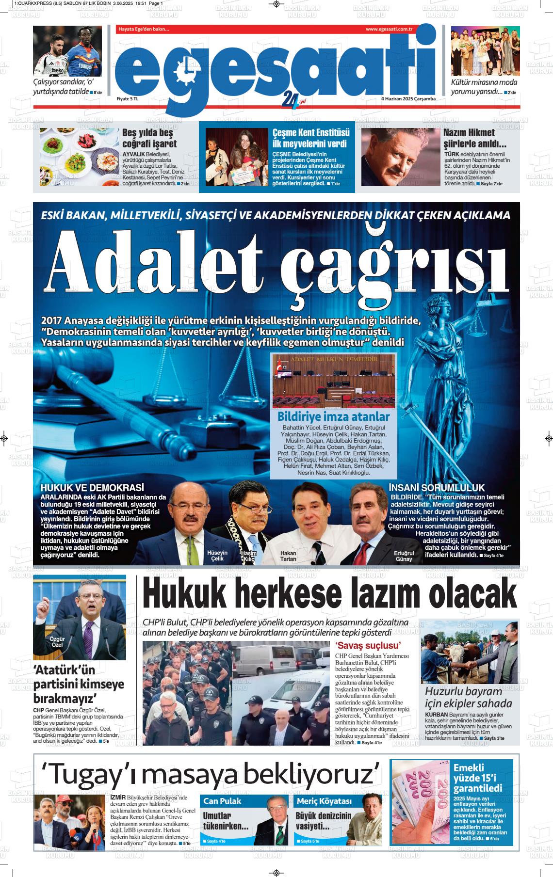 EGE SAATİ Gazetesi
