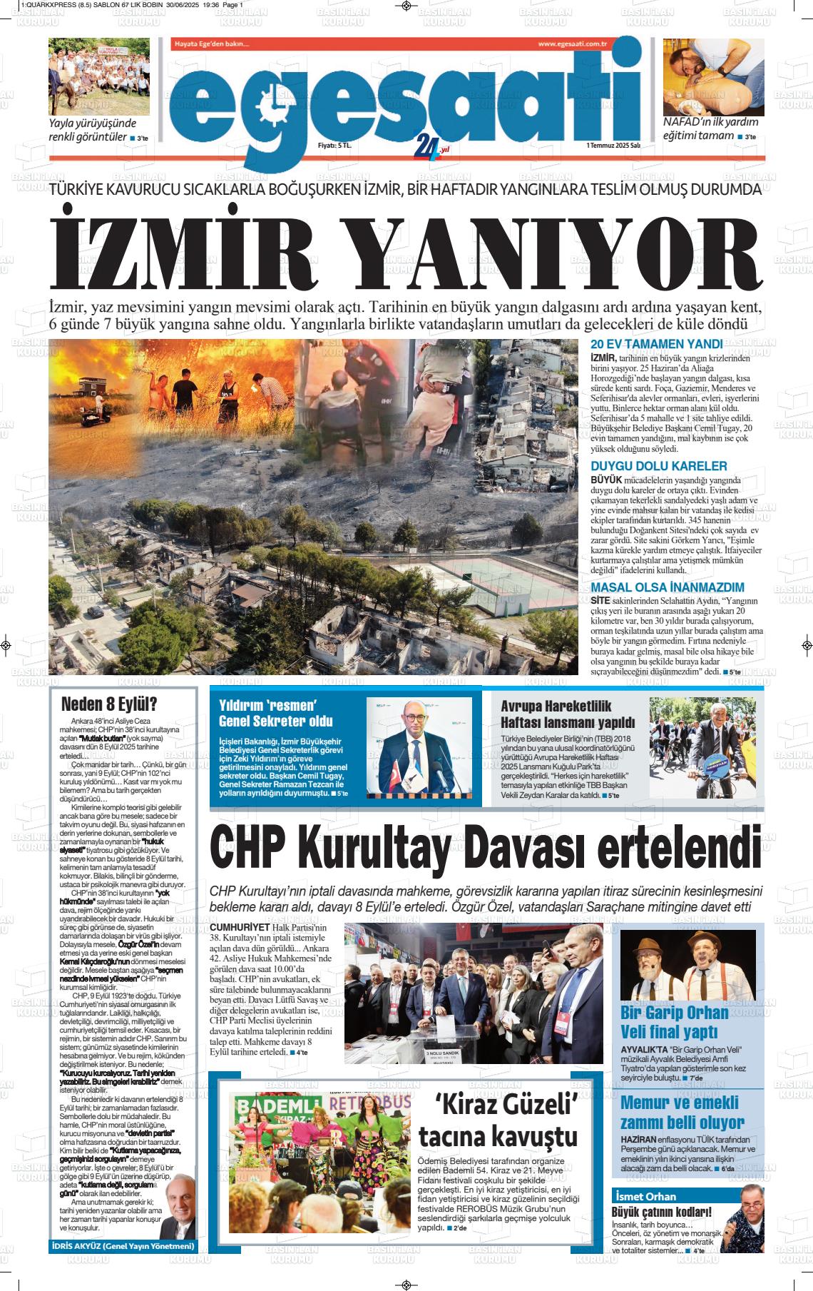 EGE SAATİ Gazetesi