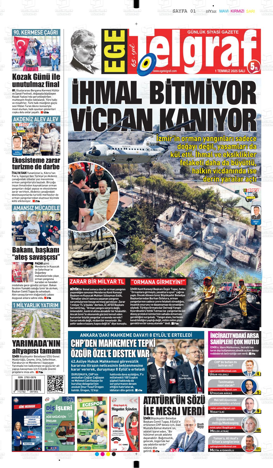 EGE TELGRAF Gazetesi