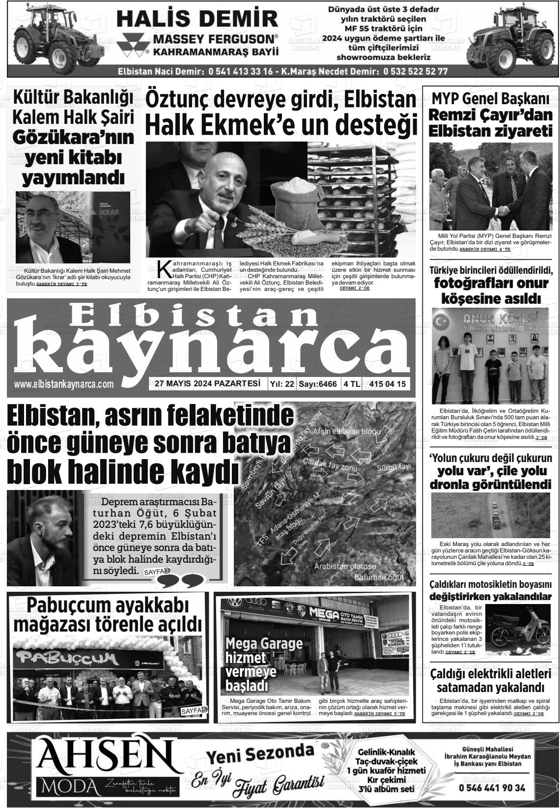 ELBİSTAN KAYNARCA Gazetesi