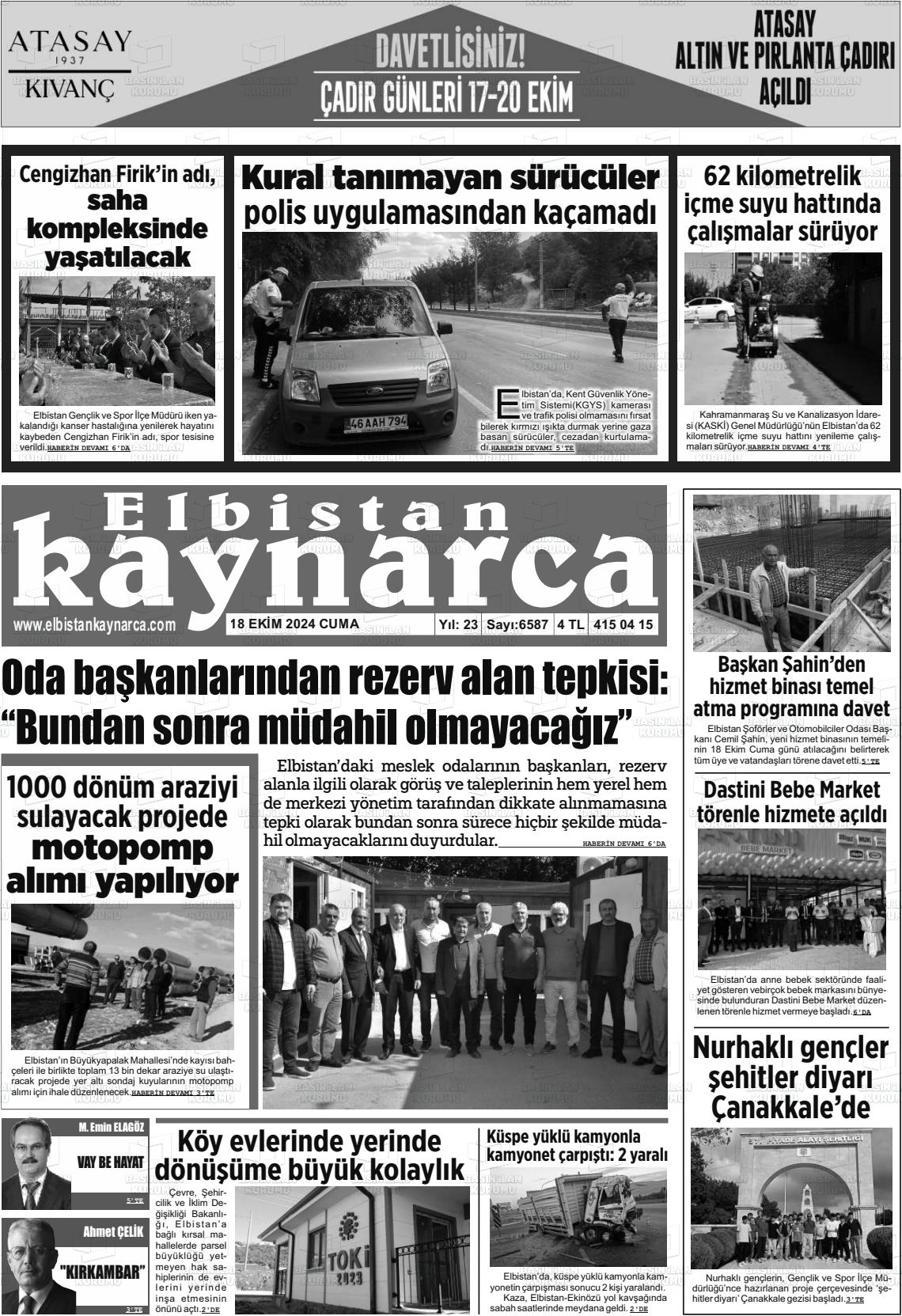 ELBİSTAN KAYNARCA Gazetesi