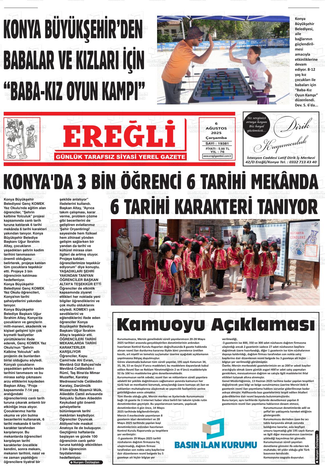 EREĞLİ Gazetesi