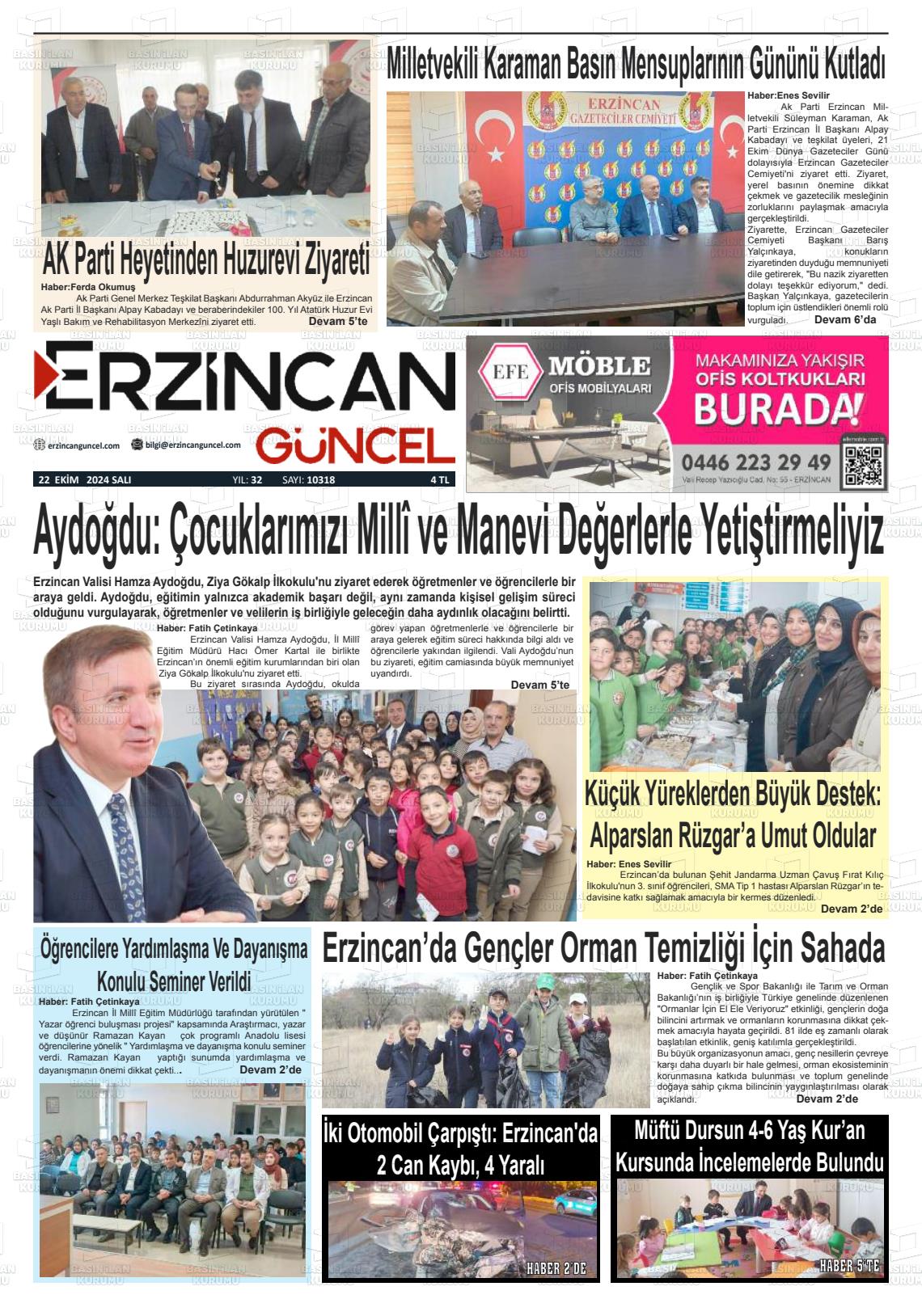 ERZİNCAN GÜNCEL Gazetesi