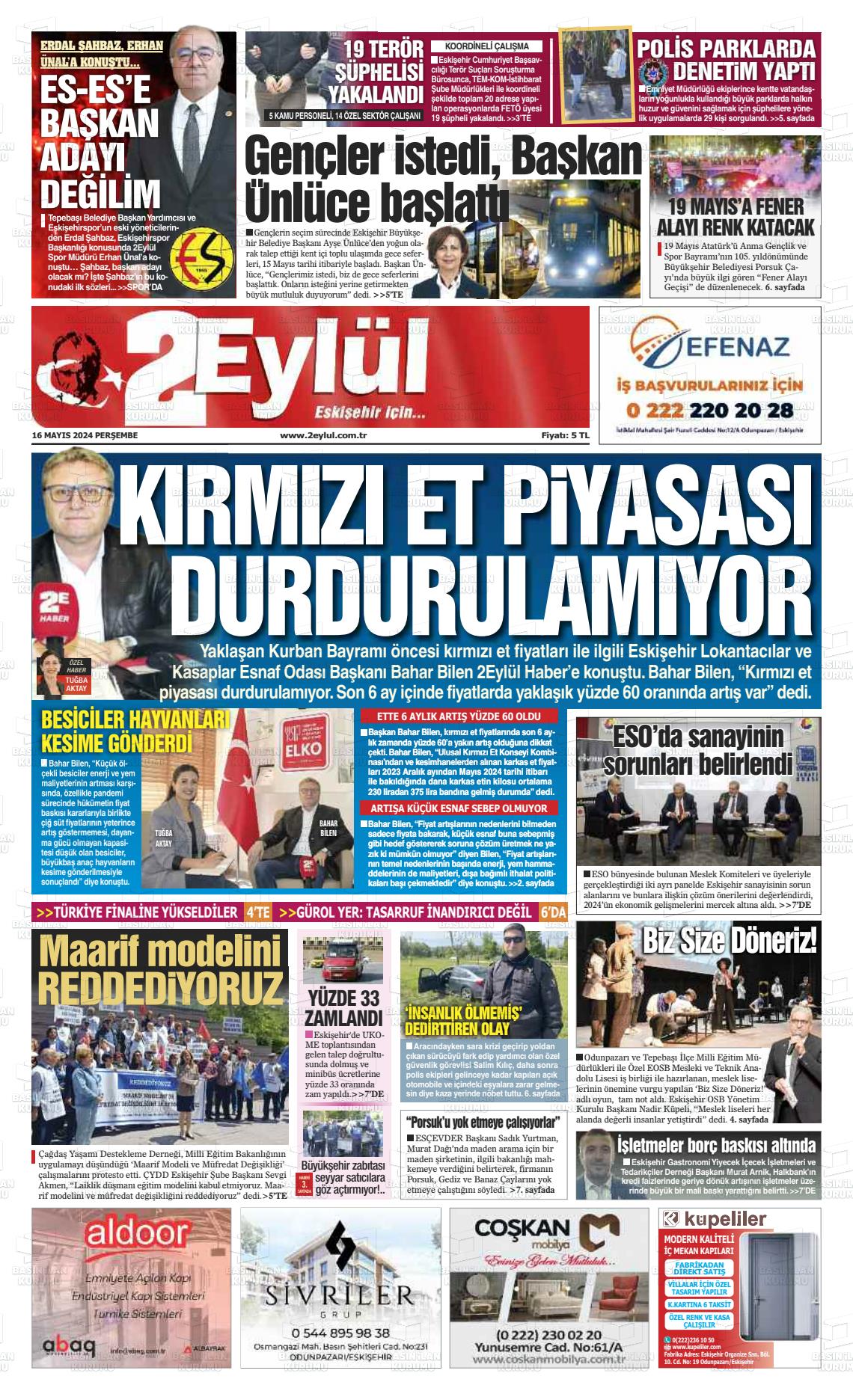 ESKİŞEHİR 2 EYLÜL Gazetesi