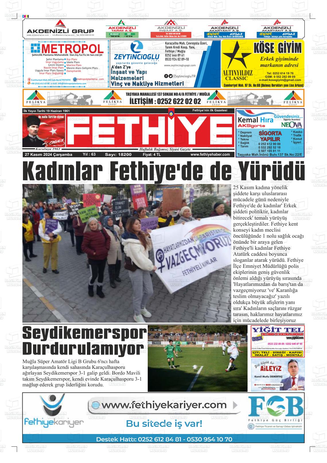 FETHİYE Gazetesi