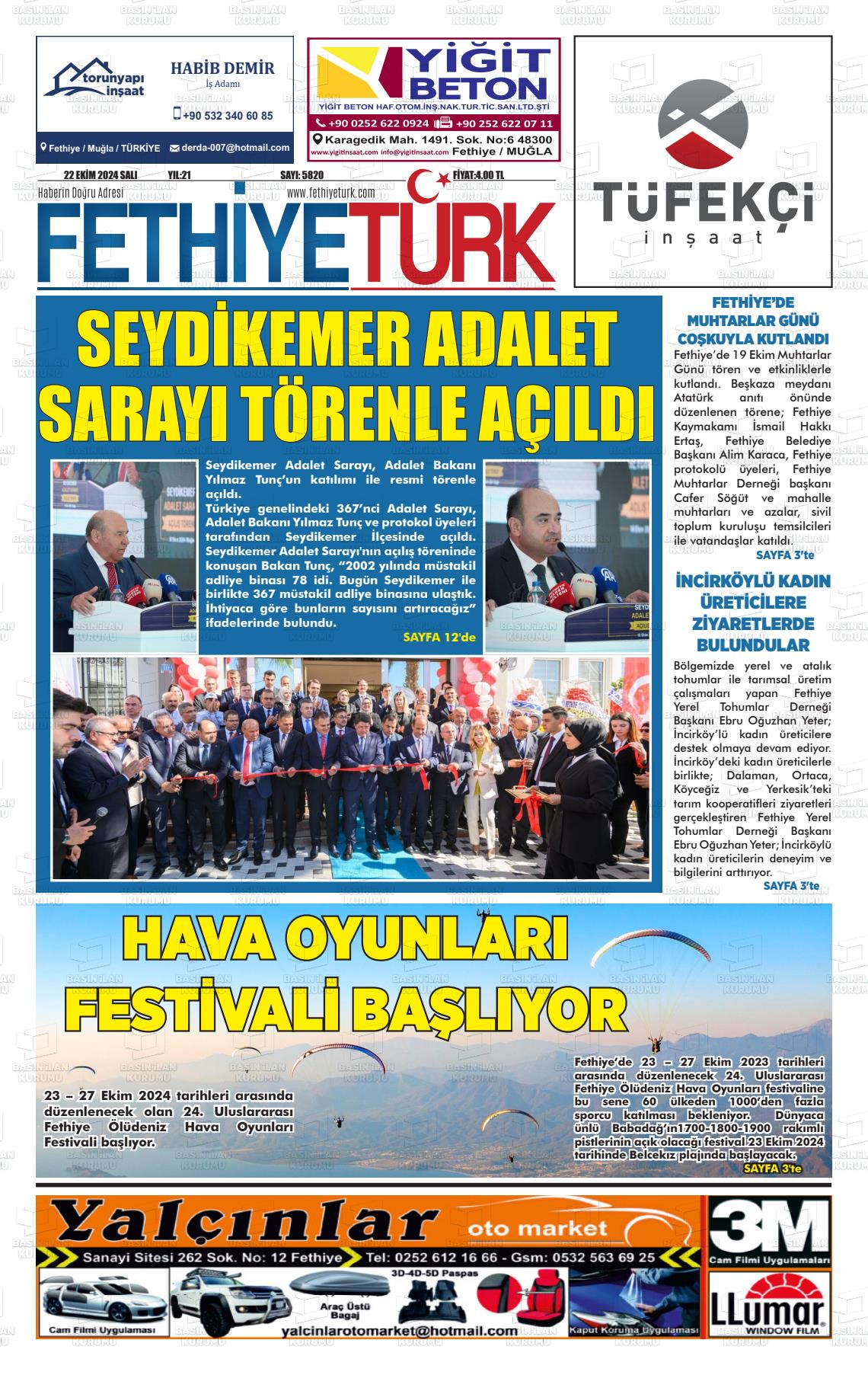 FETHİYE TÜRK Gazetesi