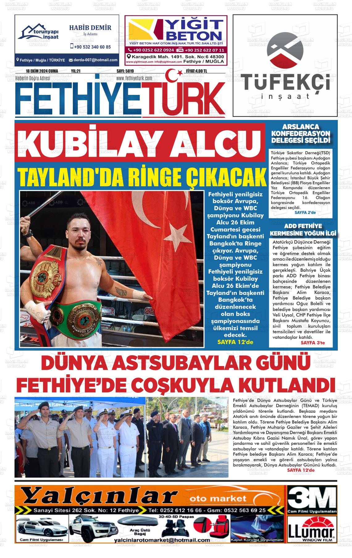 FETHİYE TÜRK Gazetesi