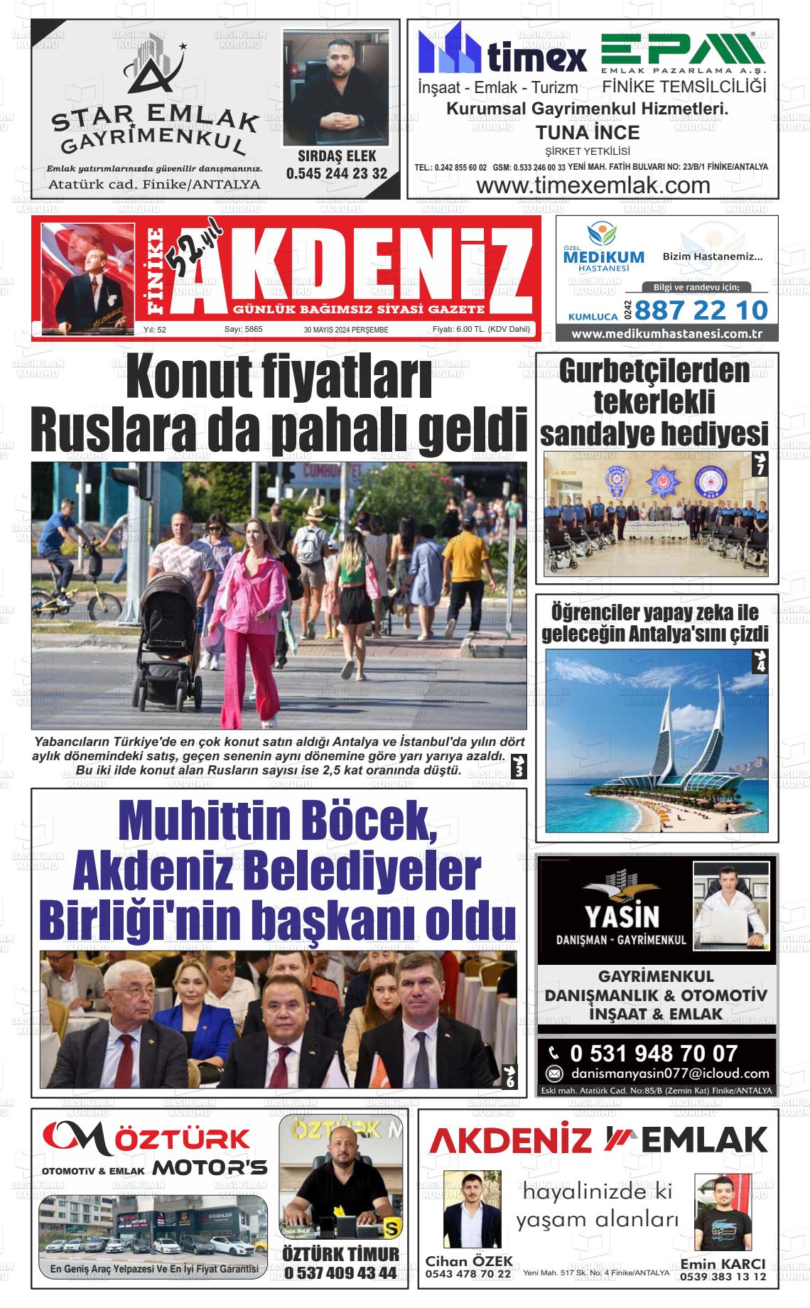 FİNİKE AKDENİZ Gazetesi