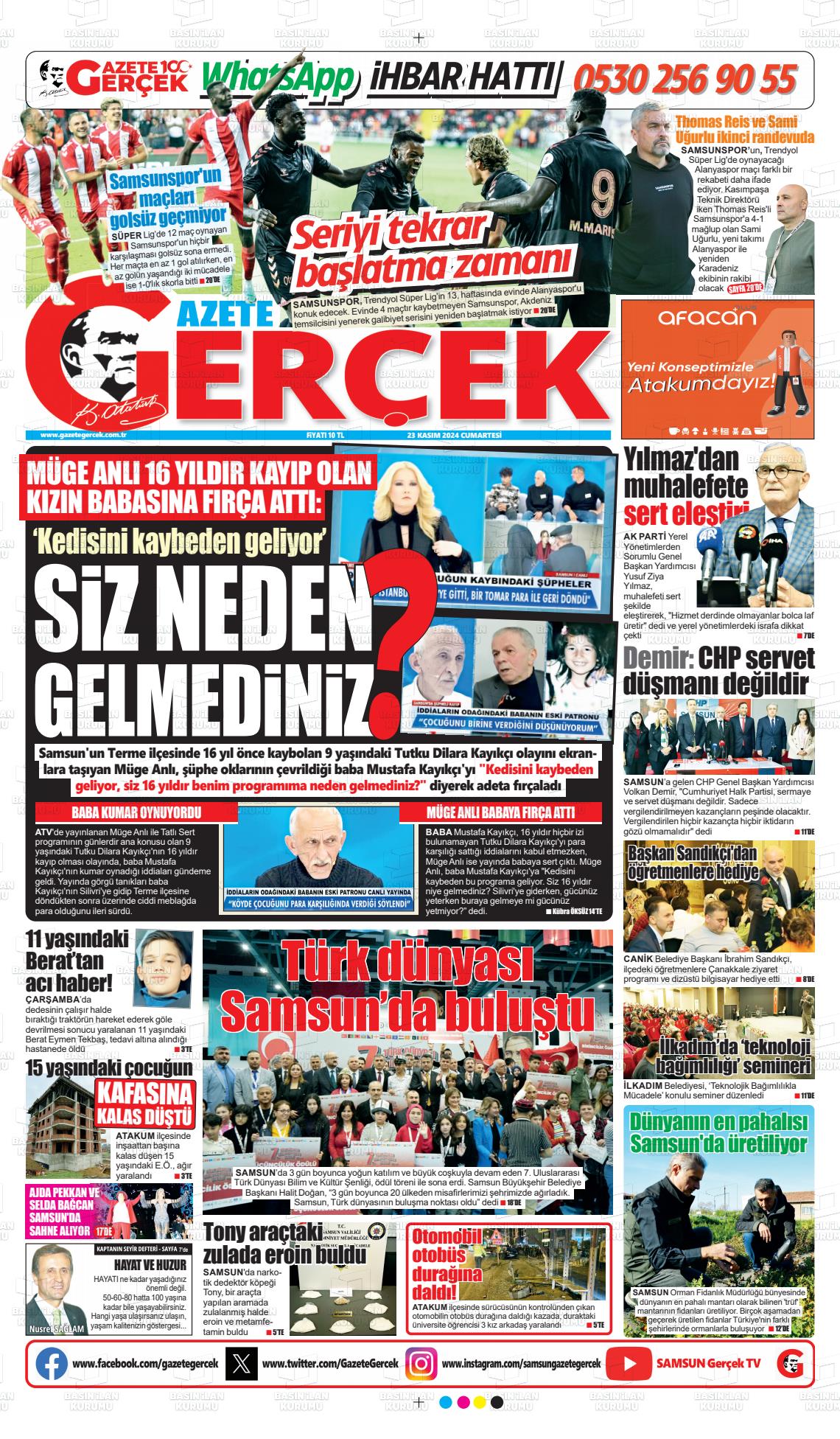 GAZETE GERÇEK Gazetesi