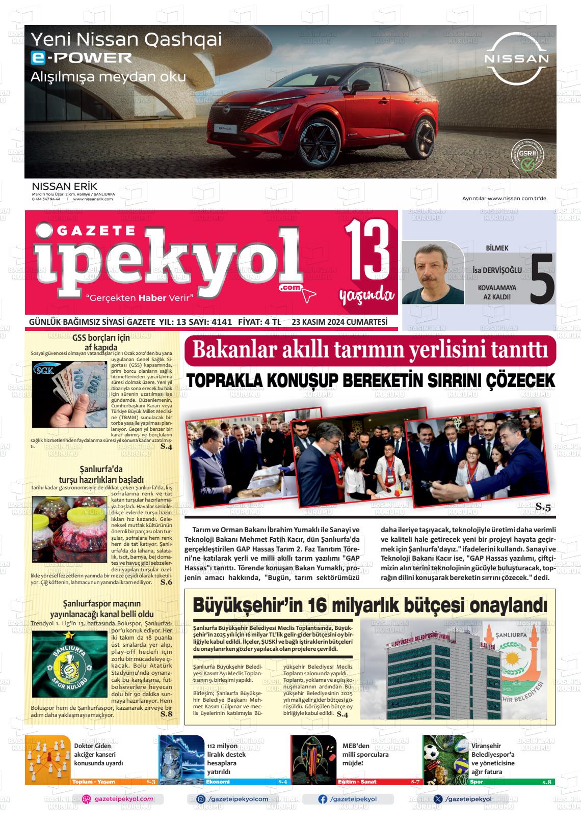 GAZETE İPEKYOL Gazetesi