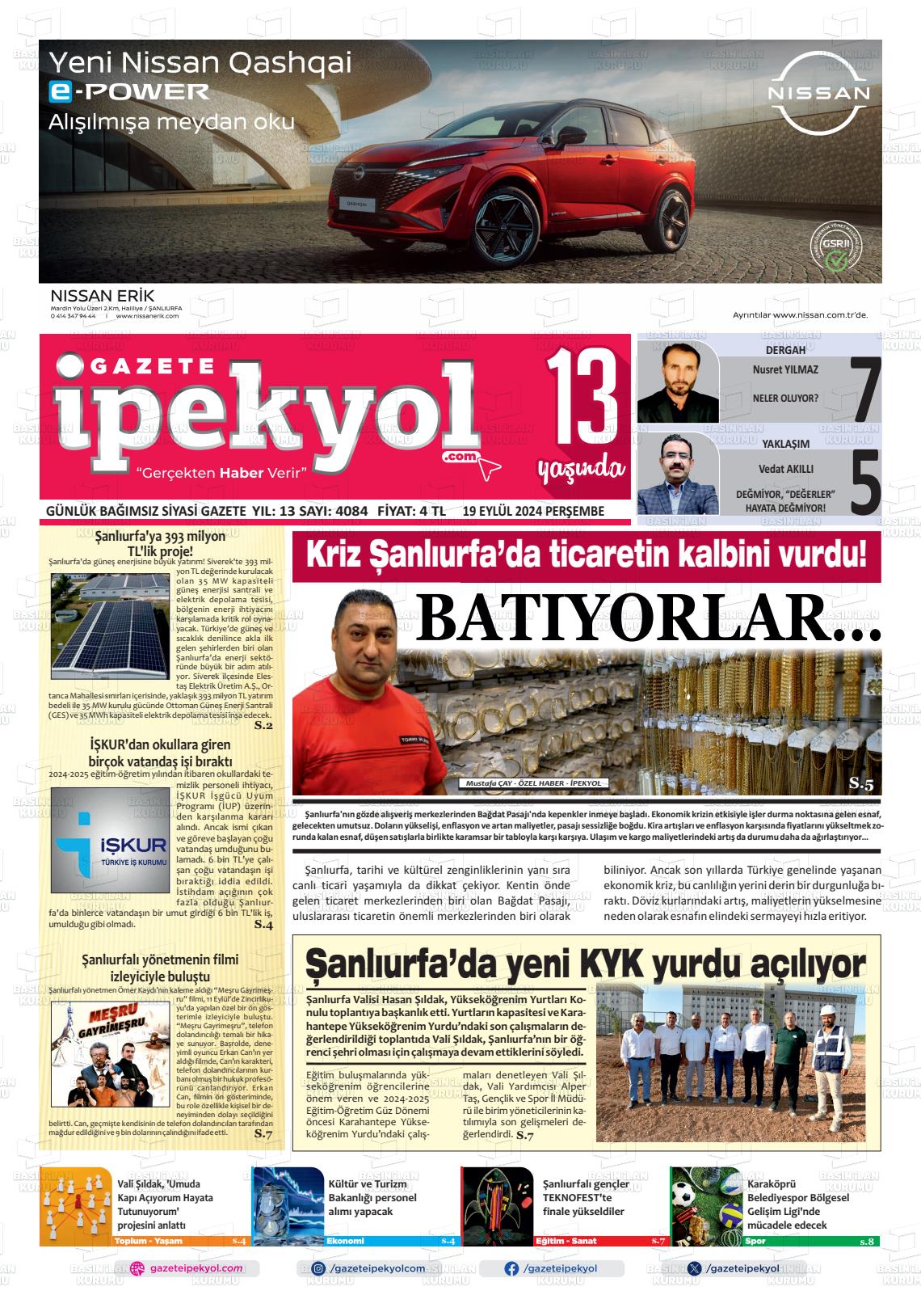 GAZETE İPEKYOL Gazetesi