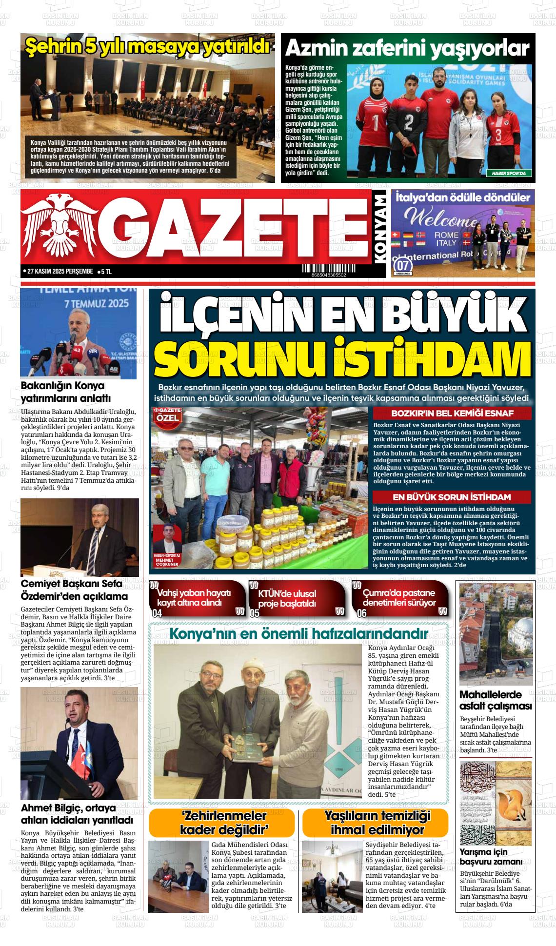 GAZETE KONYAM Gazetesi