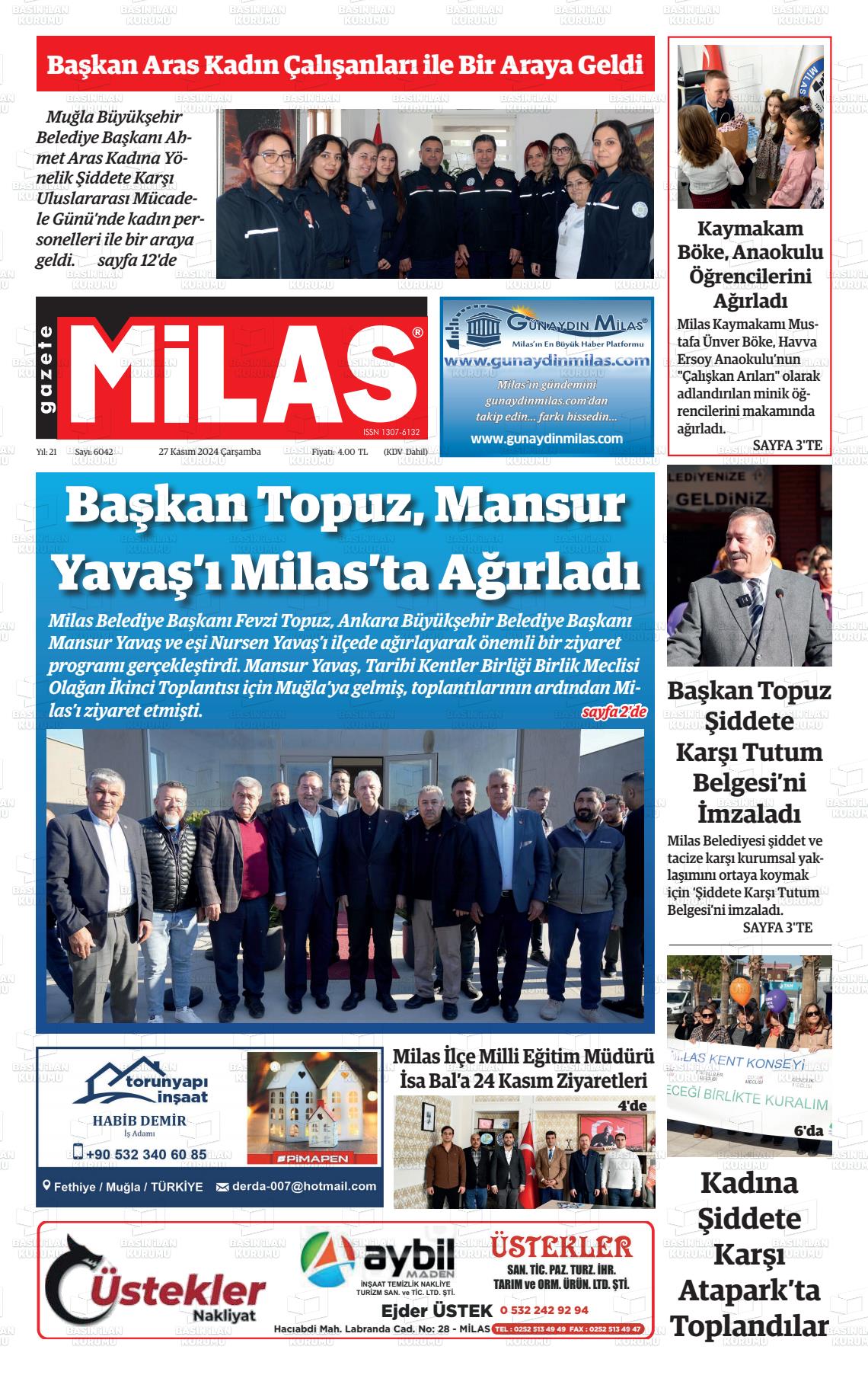 GAZETE MİLAS Gazetesi