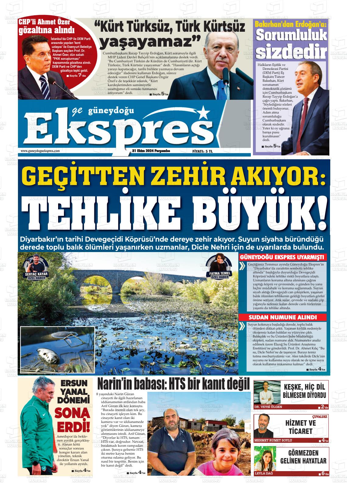 GE GÜNEYDOĞU EKSPRES Gazetesi