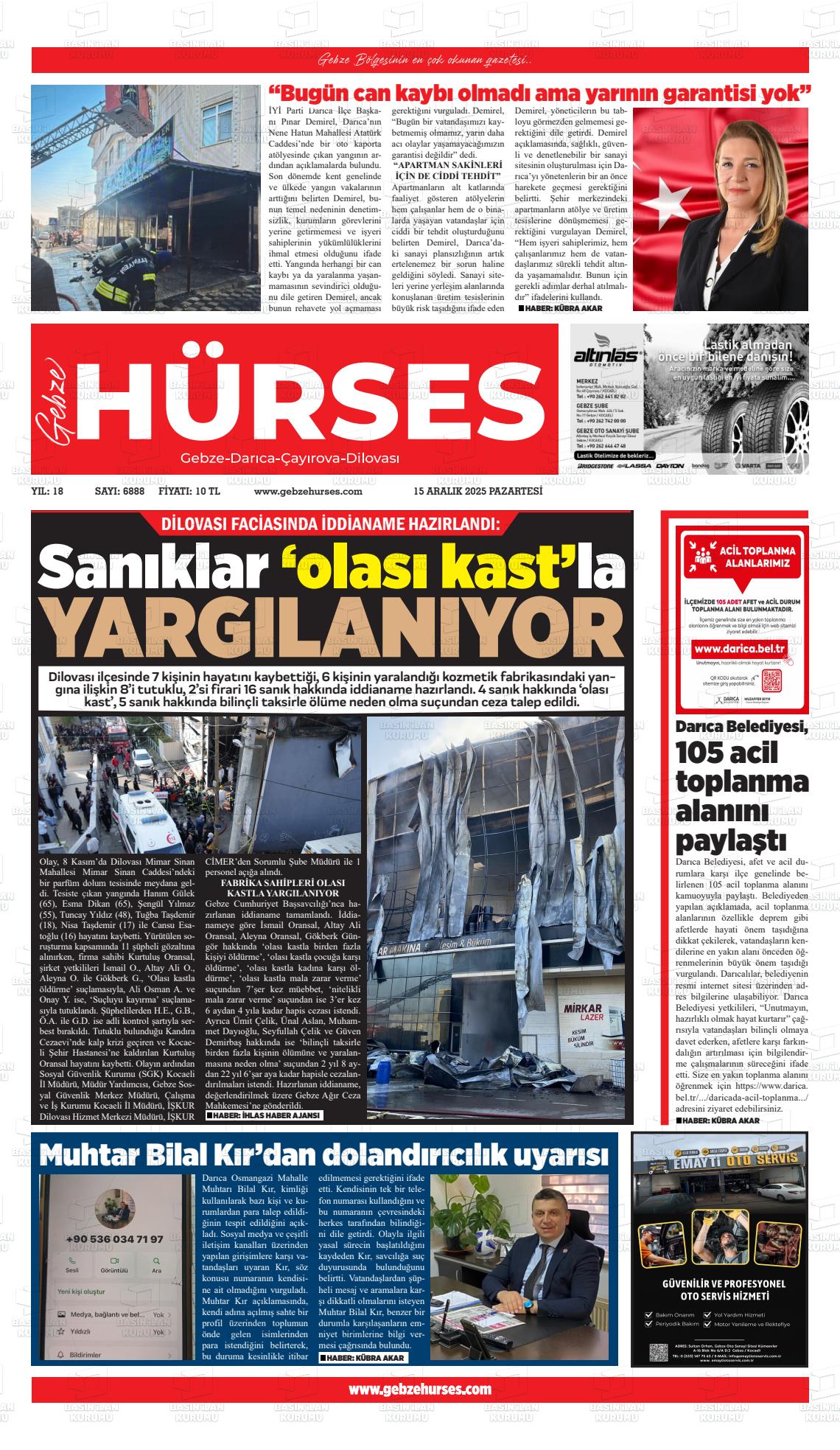 GEBZE HÜRSES Gazetesi