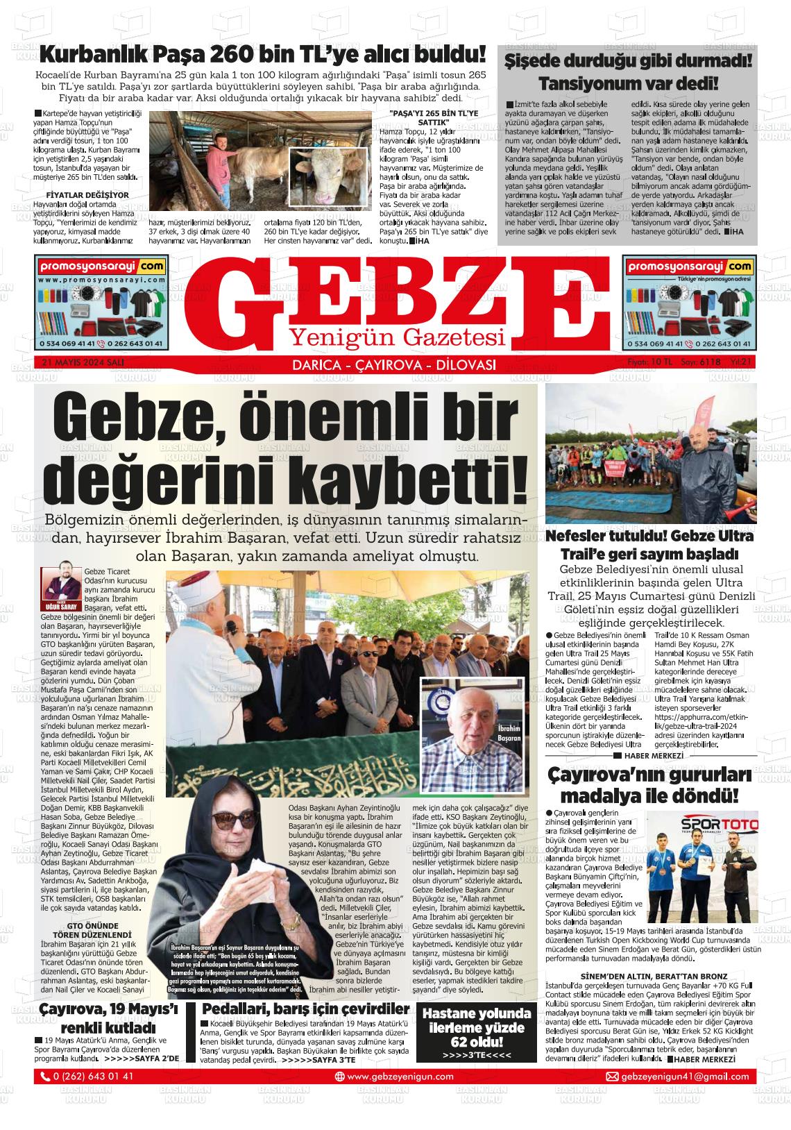 GEBZE YENİGÜN Gazetesi