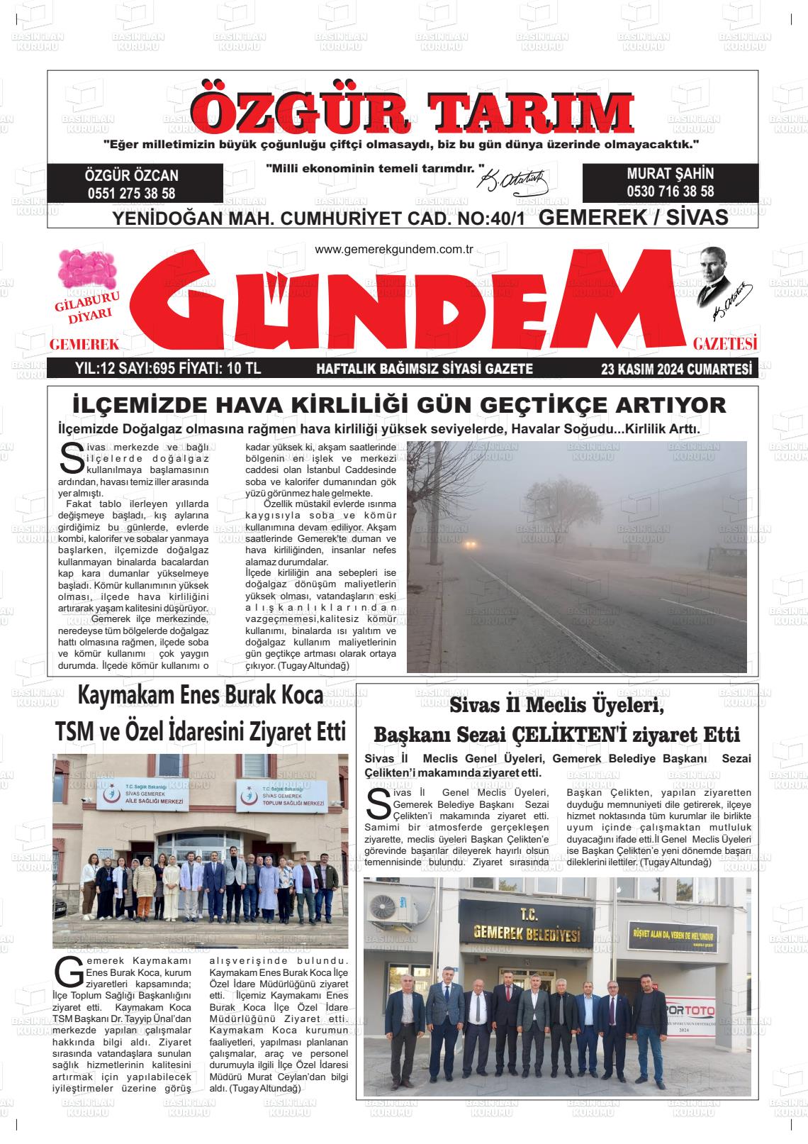 GEMEREK GÜNDEM Gazetesi