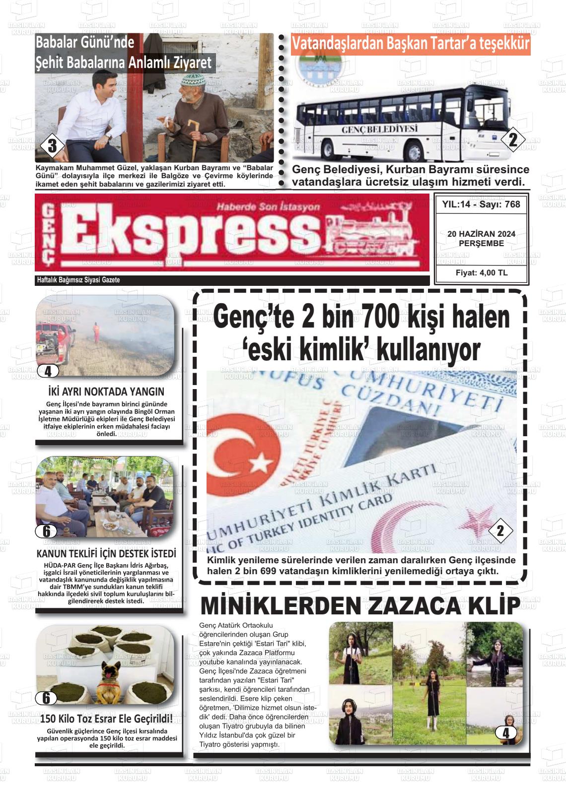GENÇ EKSPRESS Gazetesi