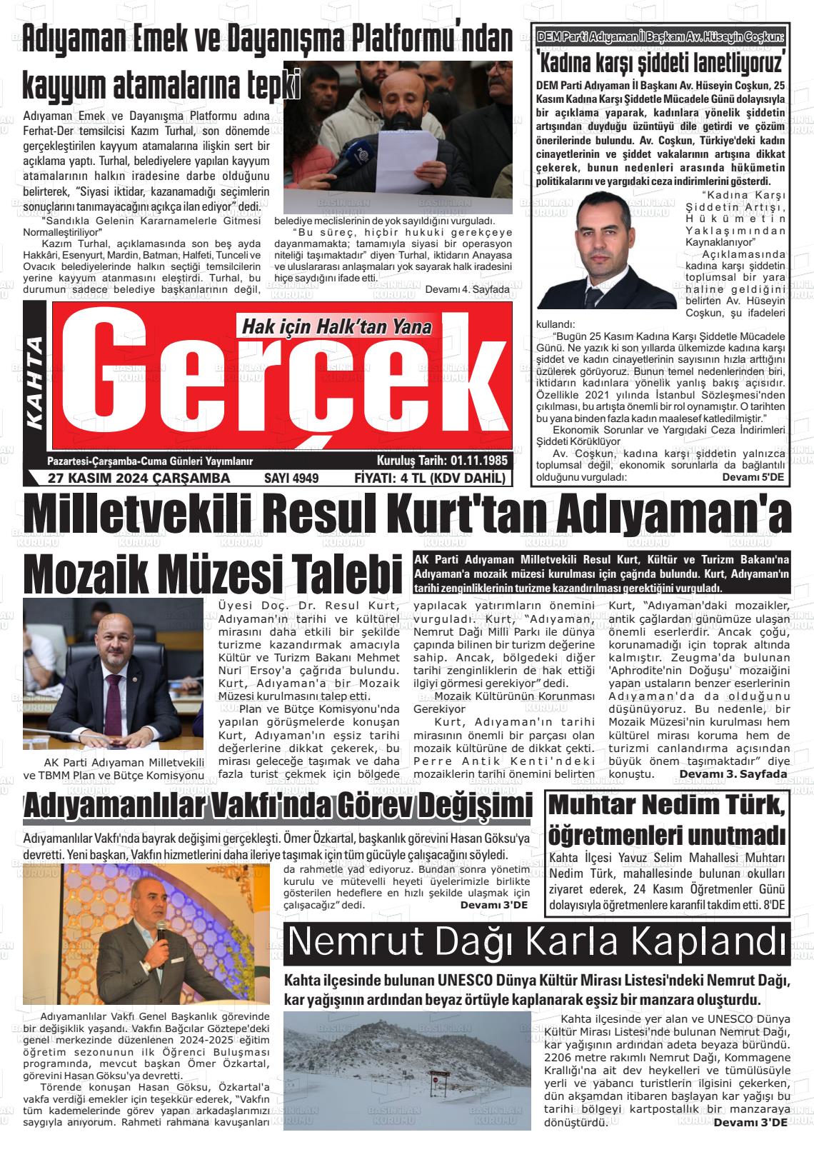 GERÇEK Gazetesi