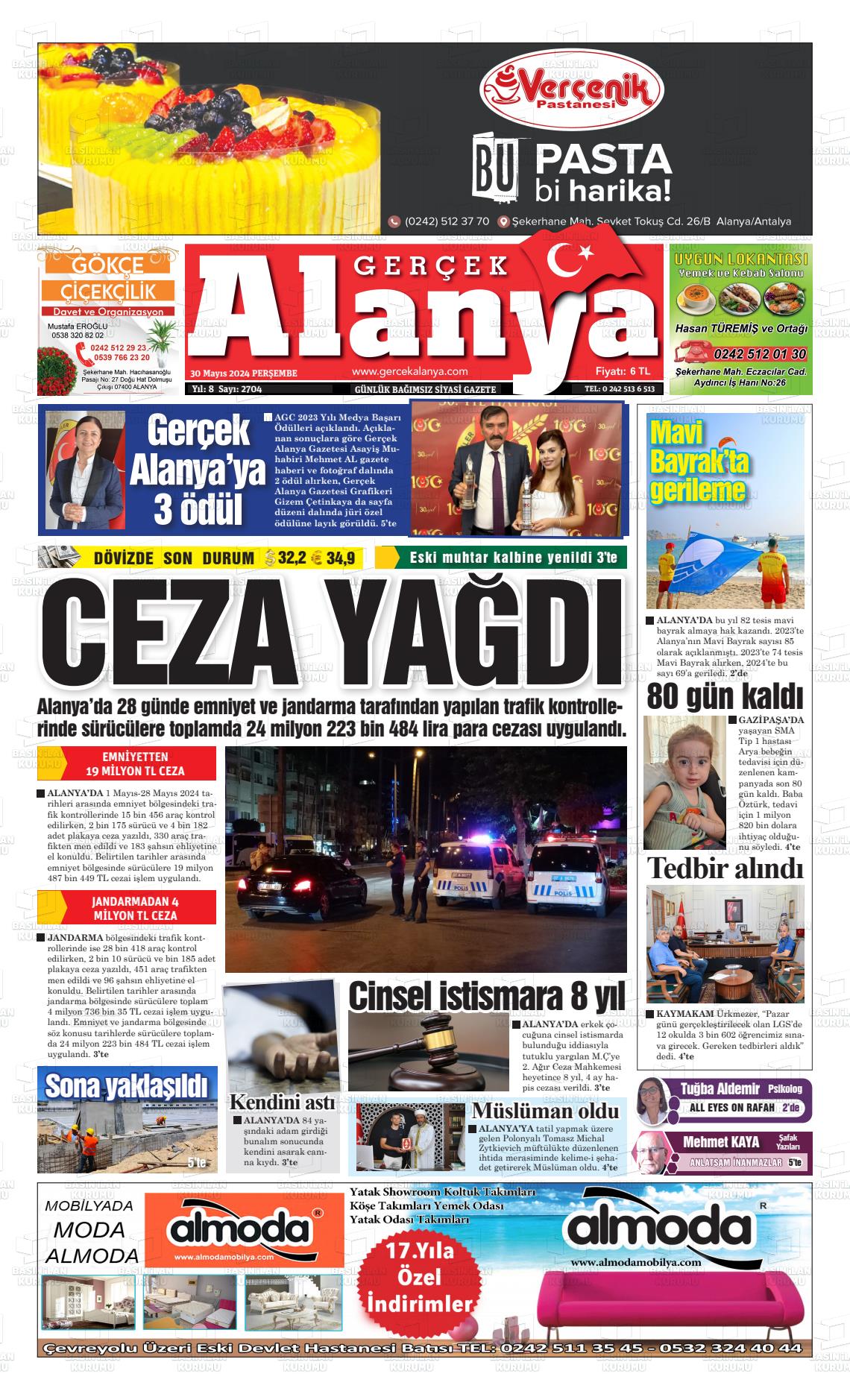 GERÇEK ALANYA Gazetesi