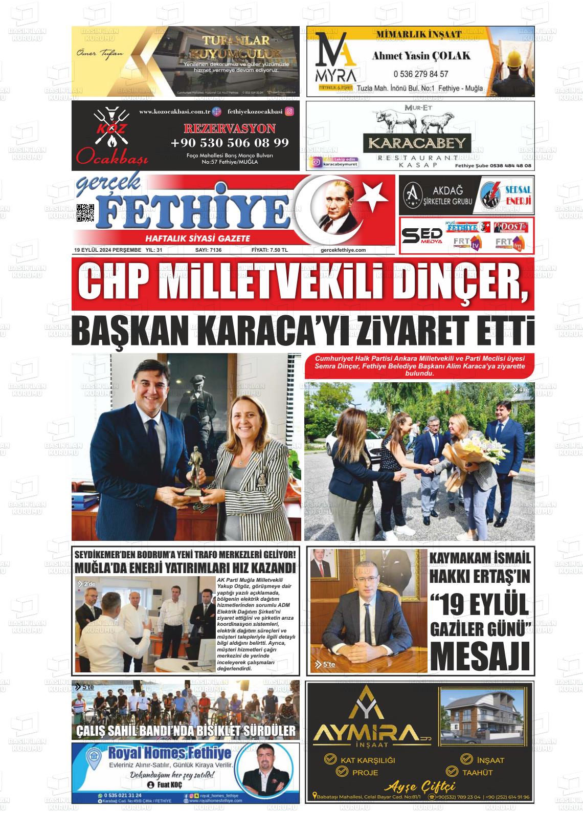 GERÇEK FETHİYE Gazetesi