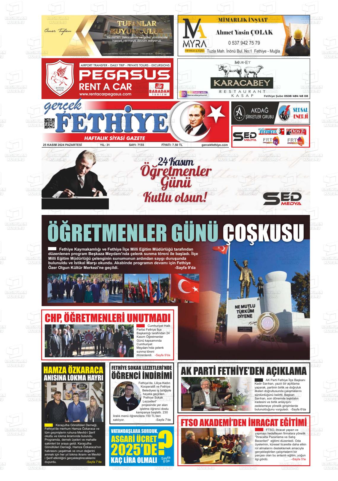 GERÇEK FETHİYE Gazetesi