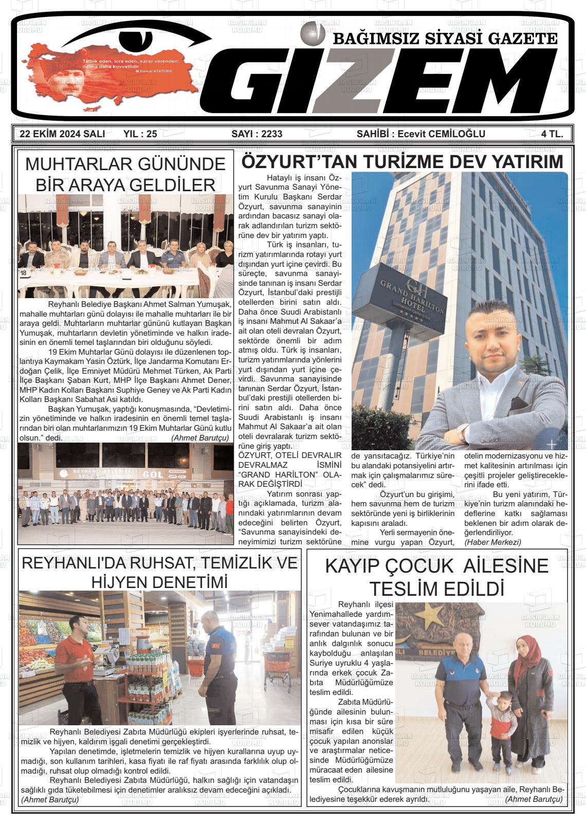 GİZEM Gazetesi