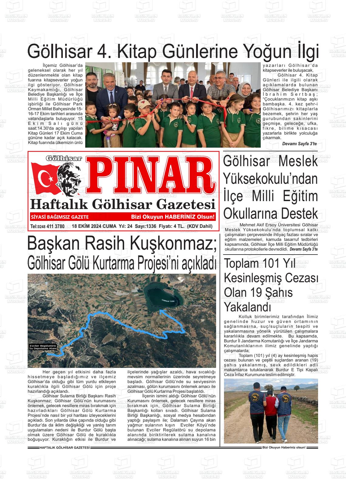 GÖLHİSAR PINAR Gazetesi