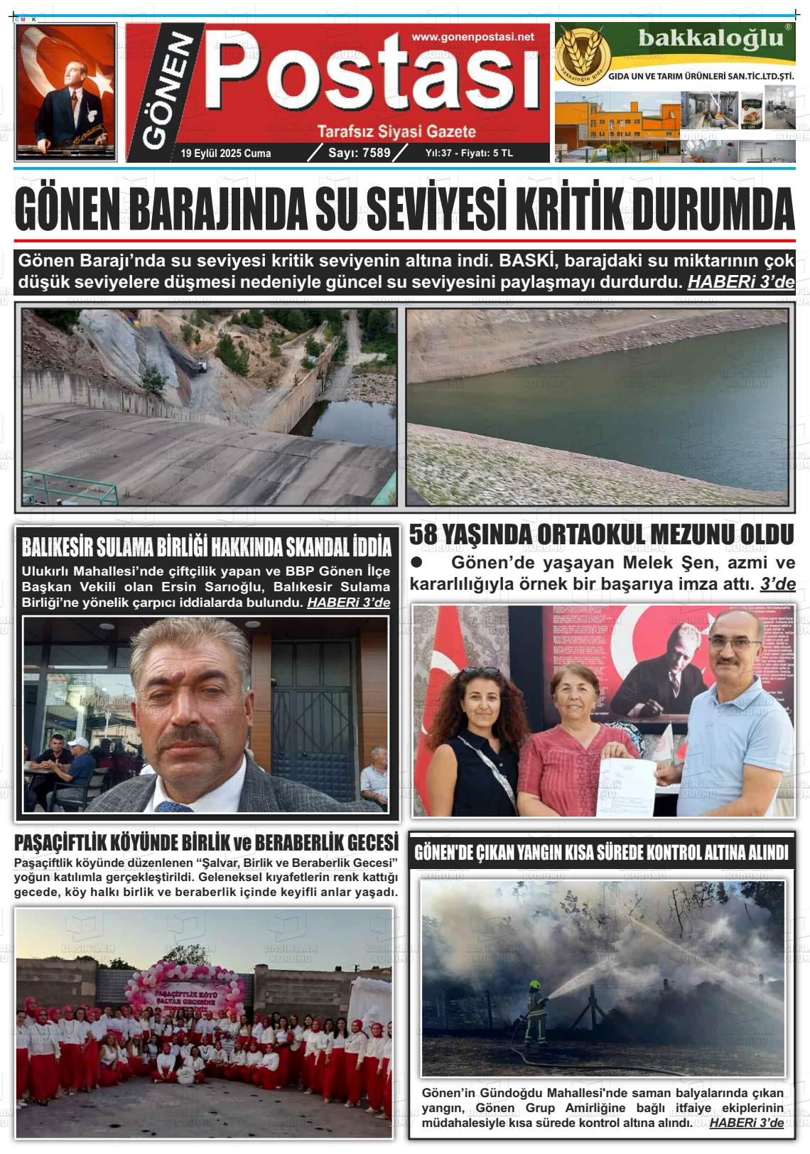 GÖNEN POSTASI Gazetesi