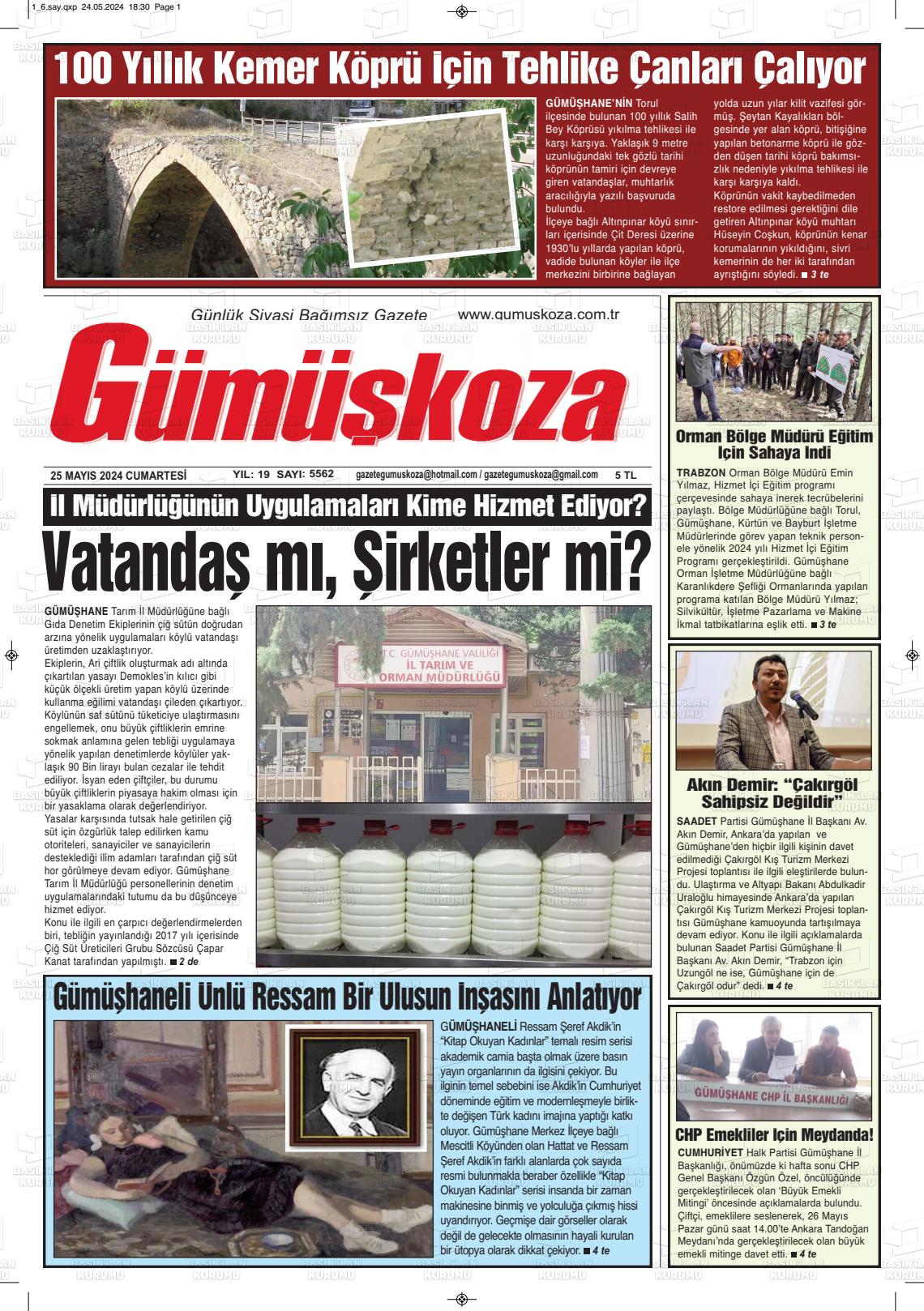 GÜMÜŞKOZA Gazetesi