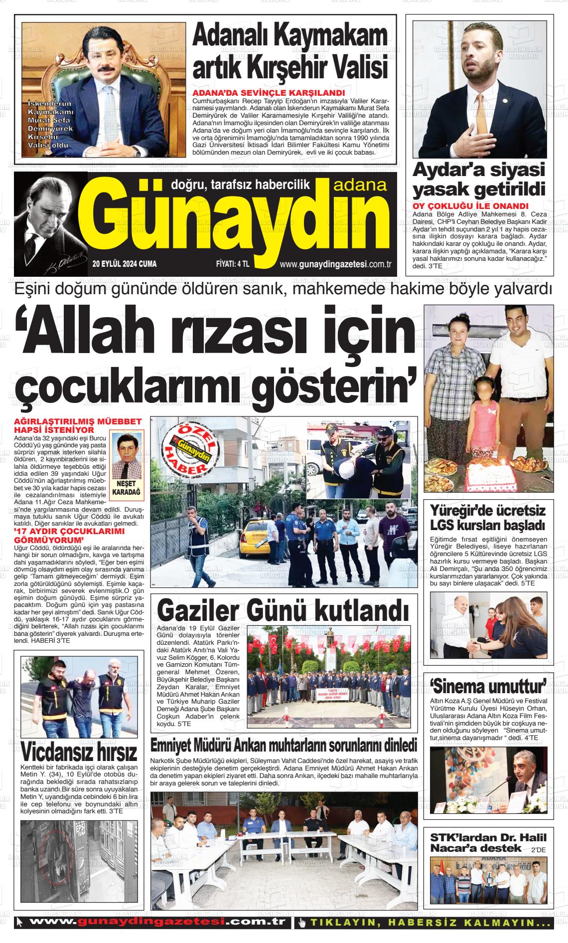 GÜNAYDIN ADANA Gazetesi