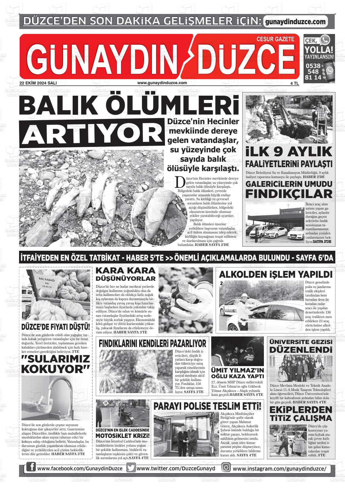 GÜNAYDIN DÜZCE Gazetesi