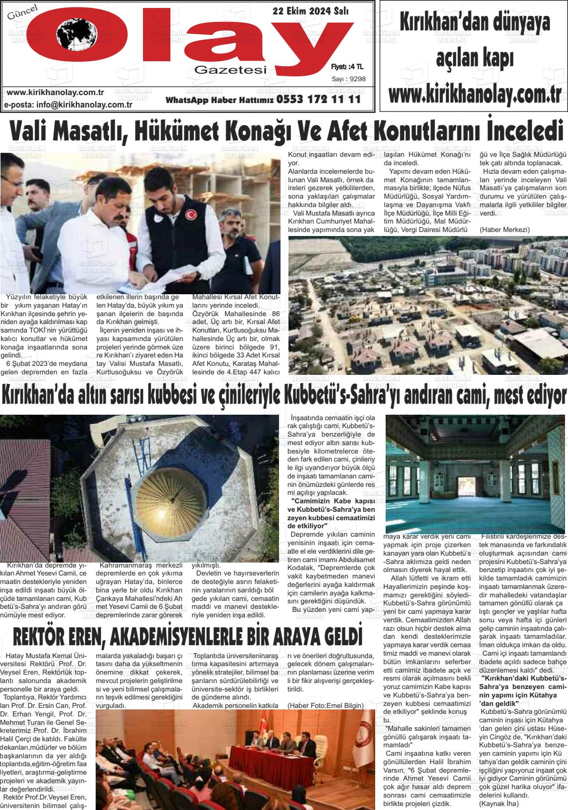 GÜNCEL OLAY Gazetesi