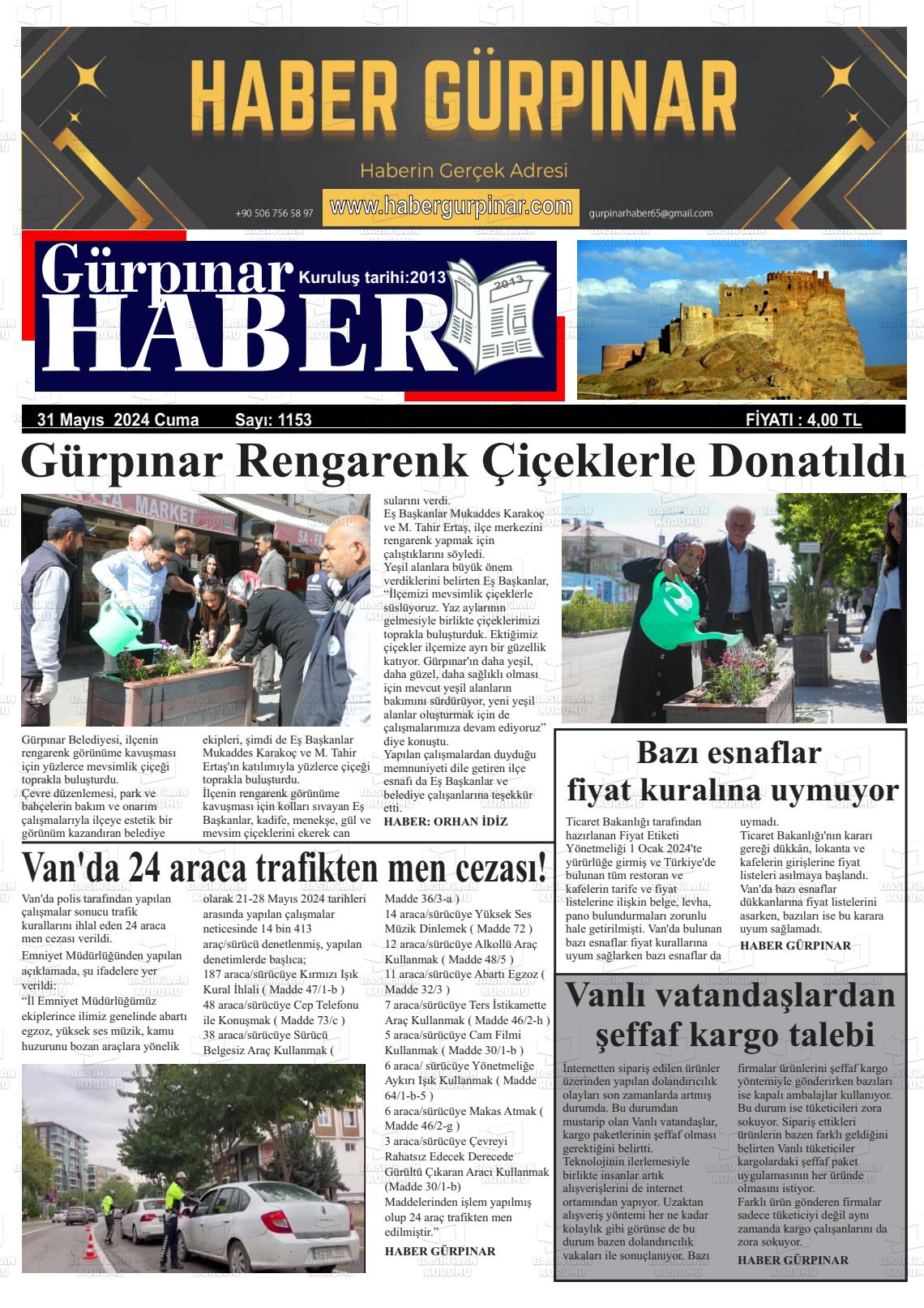 GÜRPINAR HABER Gazetesi