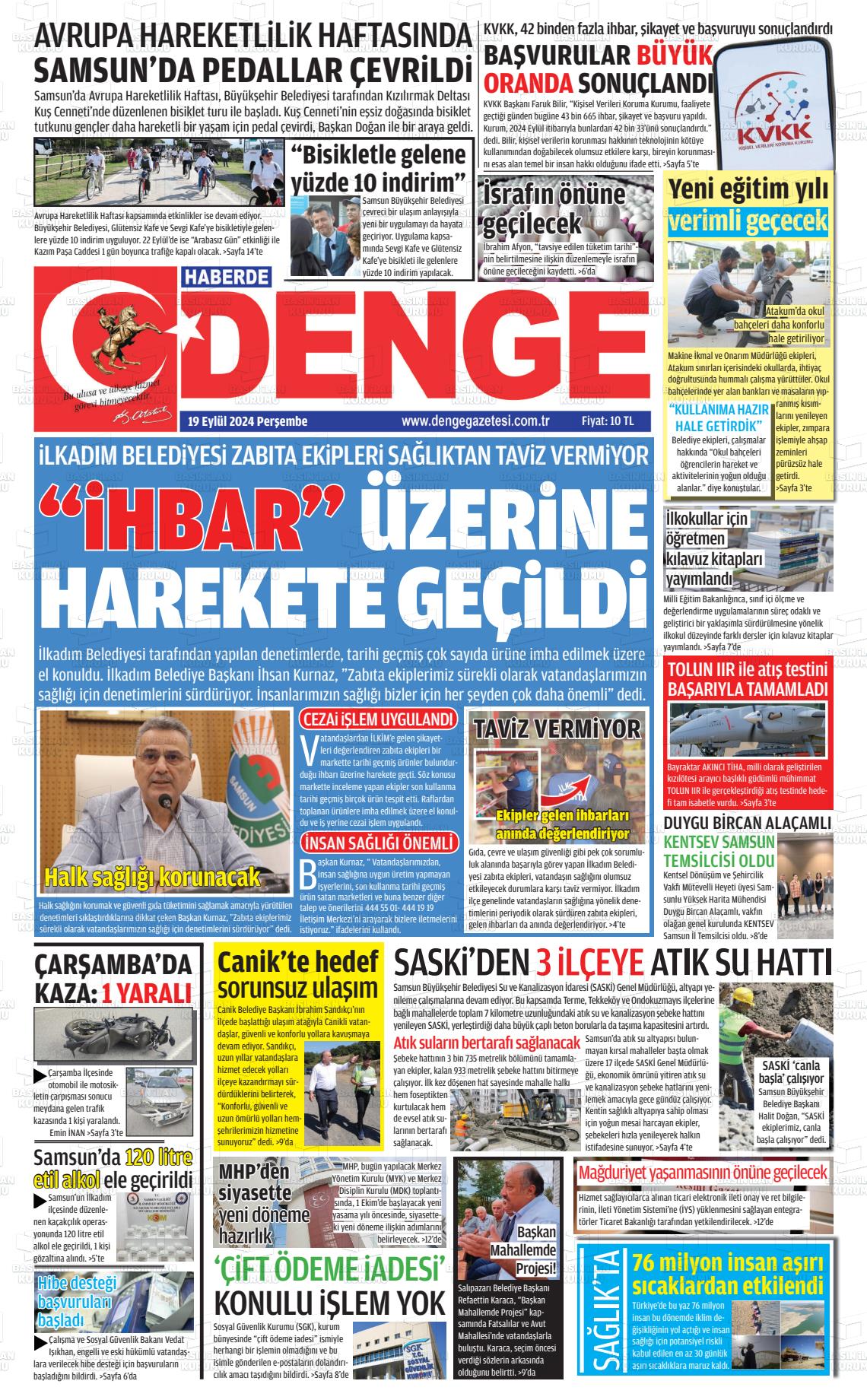 HABERDE DENGE Gazetesi