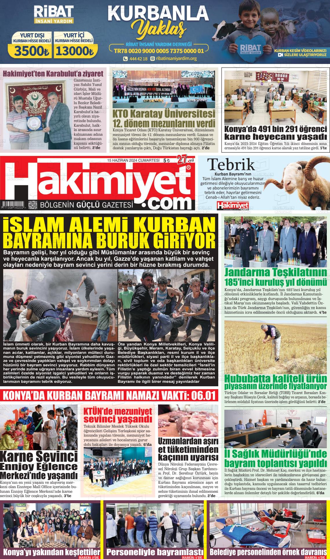 HAKİMİYET Gazetesi