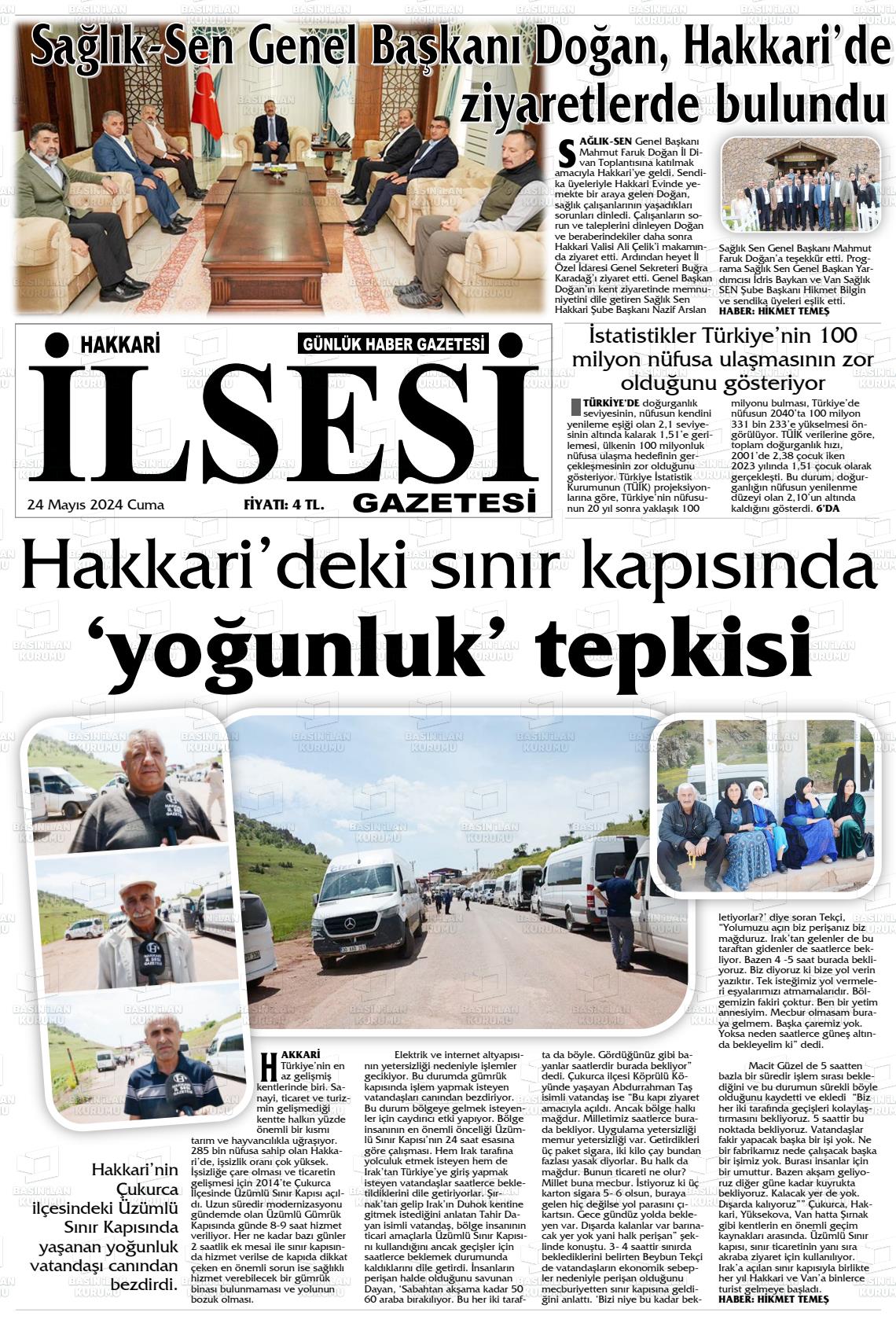 HAKKARİ İL SESİ Gazetesi