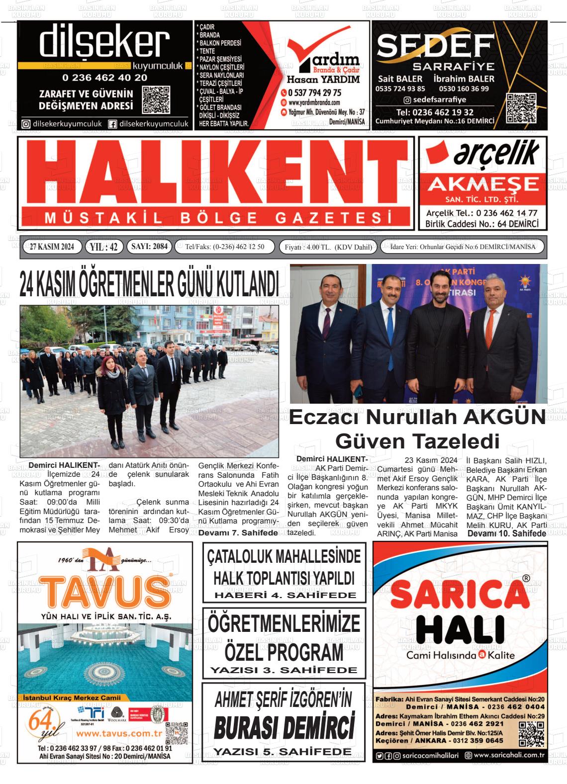 HALIKENT MÜSTAKİL BÖLGE Gazetesi