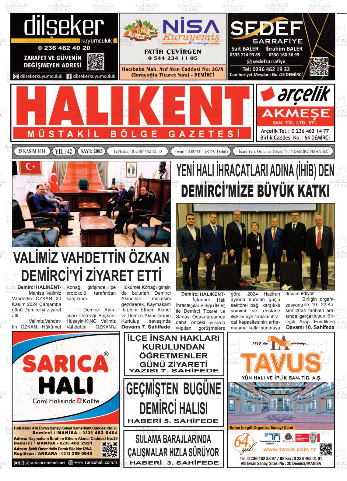 HALIKENT MÜSTAKİL BÖLGE Gazetesi