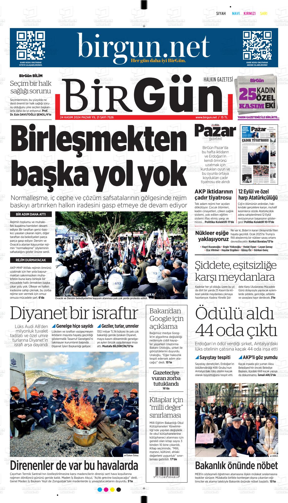 HALKIN GAZETESİ BİRGÜN Gazetesi