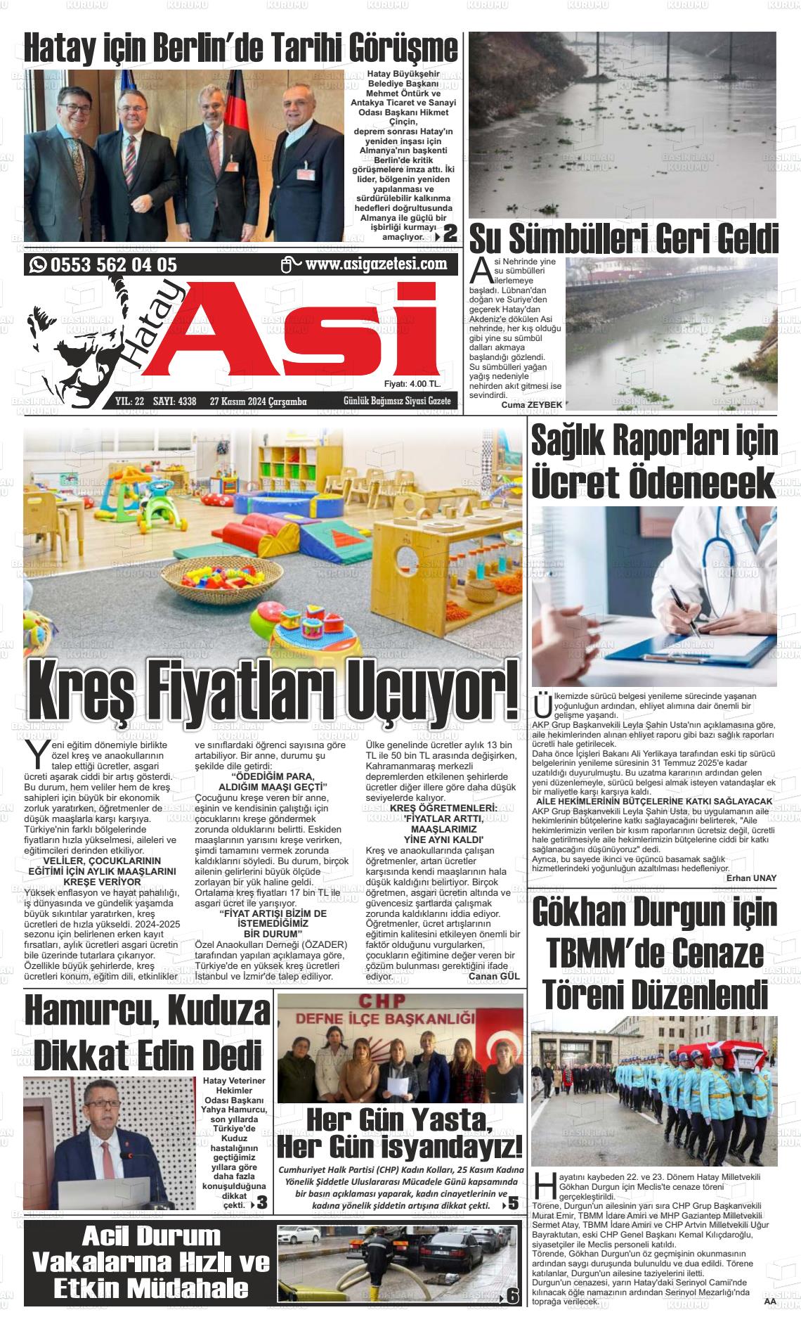 HATAY ASİ Gazetesi