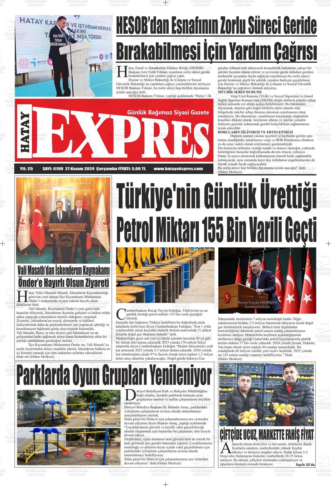 HATAY EXPRES Gazetesi